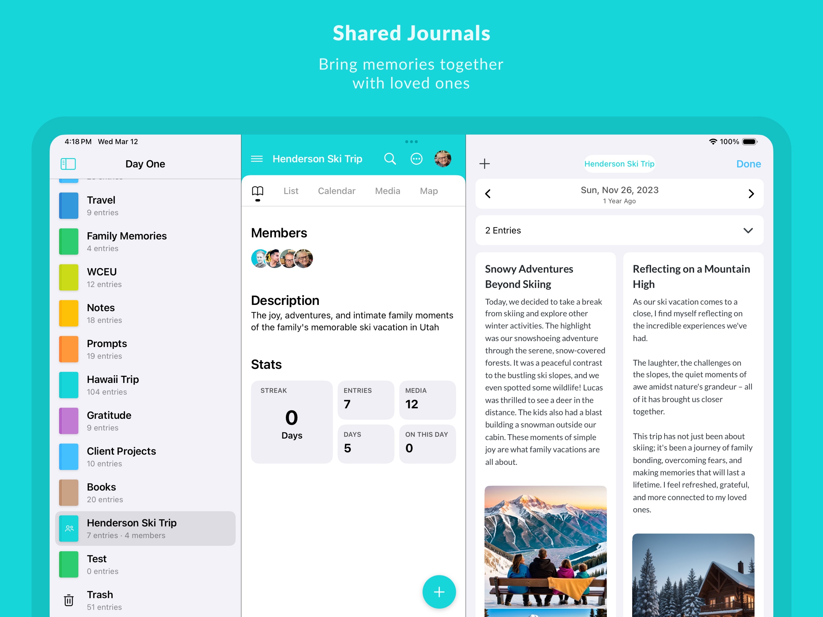 Day One: Daily Journal & Diary iPad screenshot 4