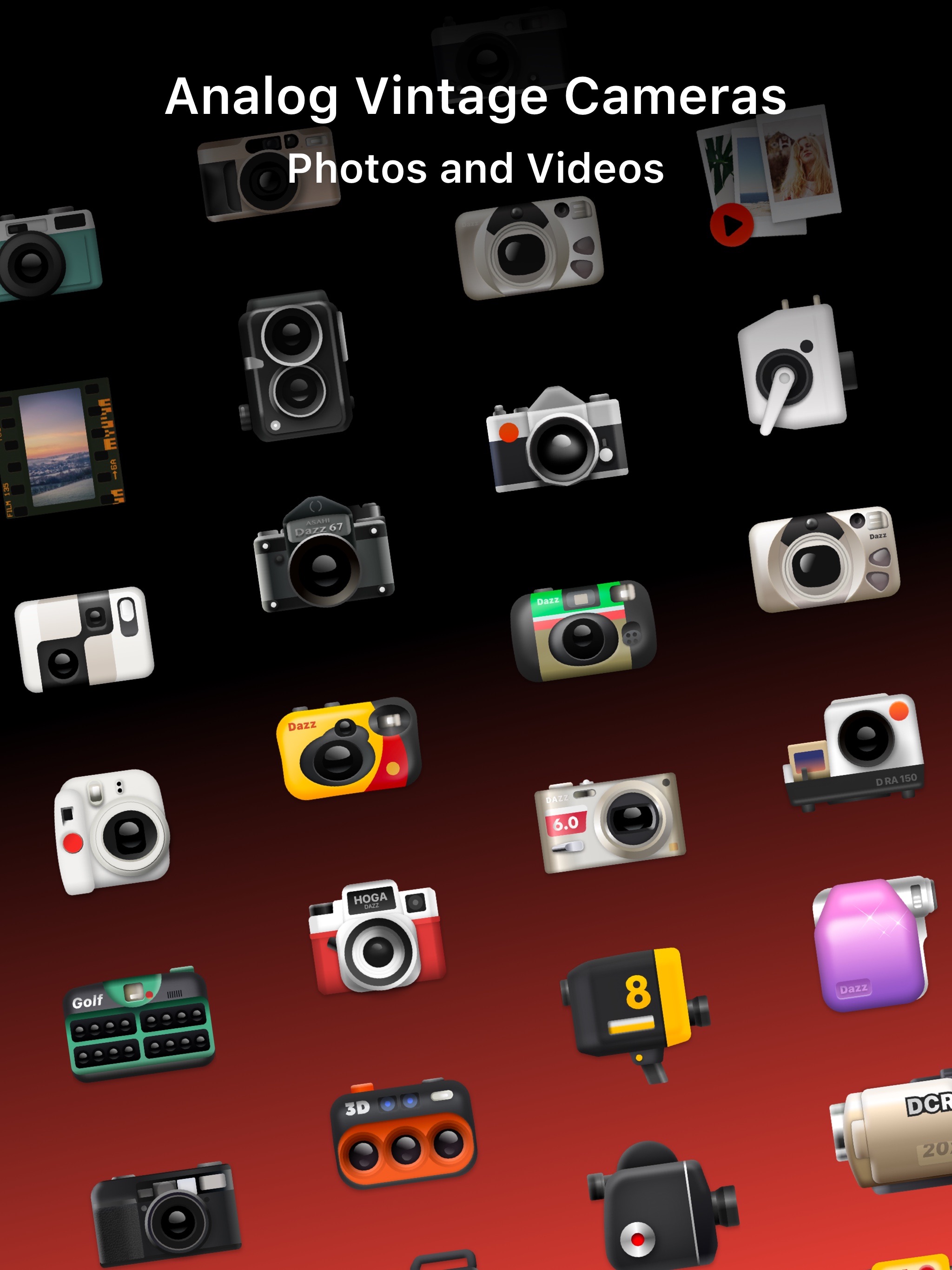 Dazz Cam - Vintage Camera iPad screenshot 1