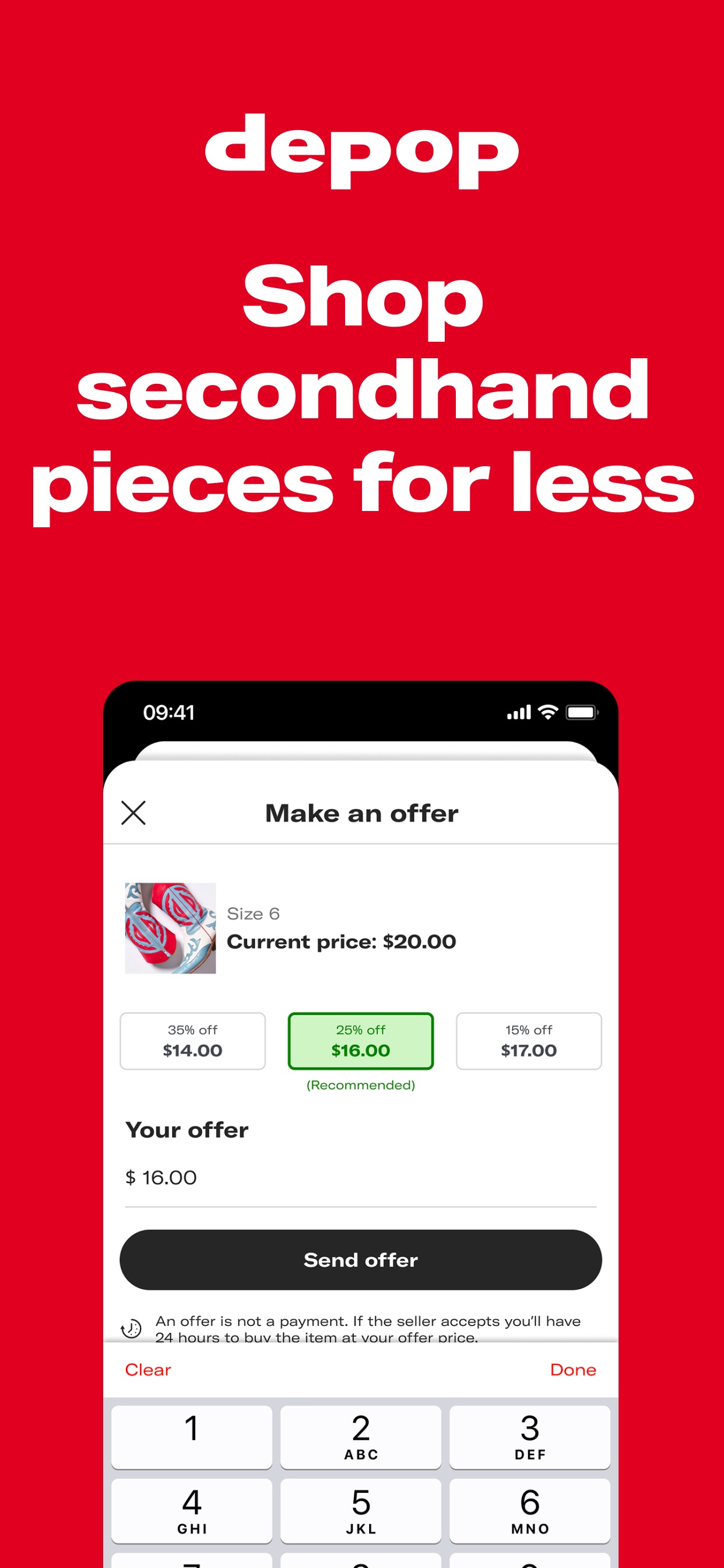 Depop iPhone screenshot 6