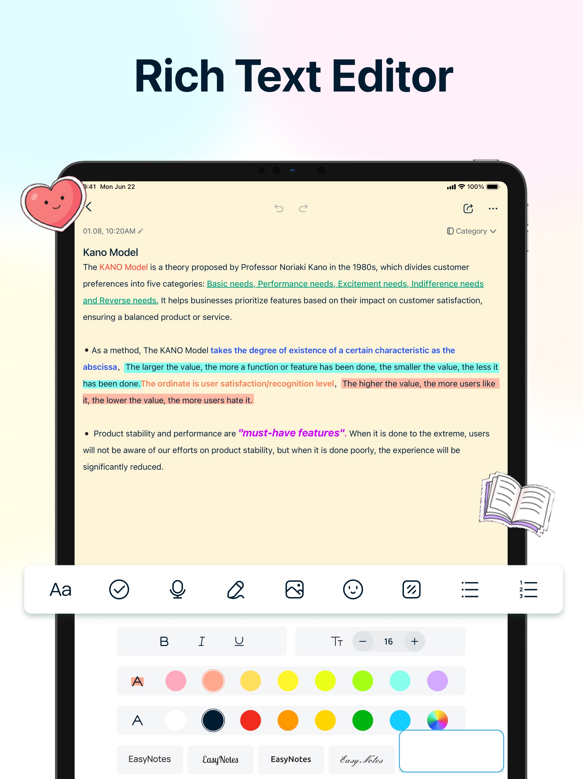 EasyNotes - Note Taking Apps iPad screenshot 3