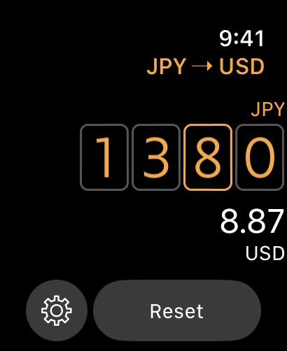 Elk Currency Converter Apple Watch screenshot 1