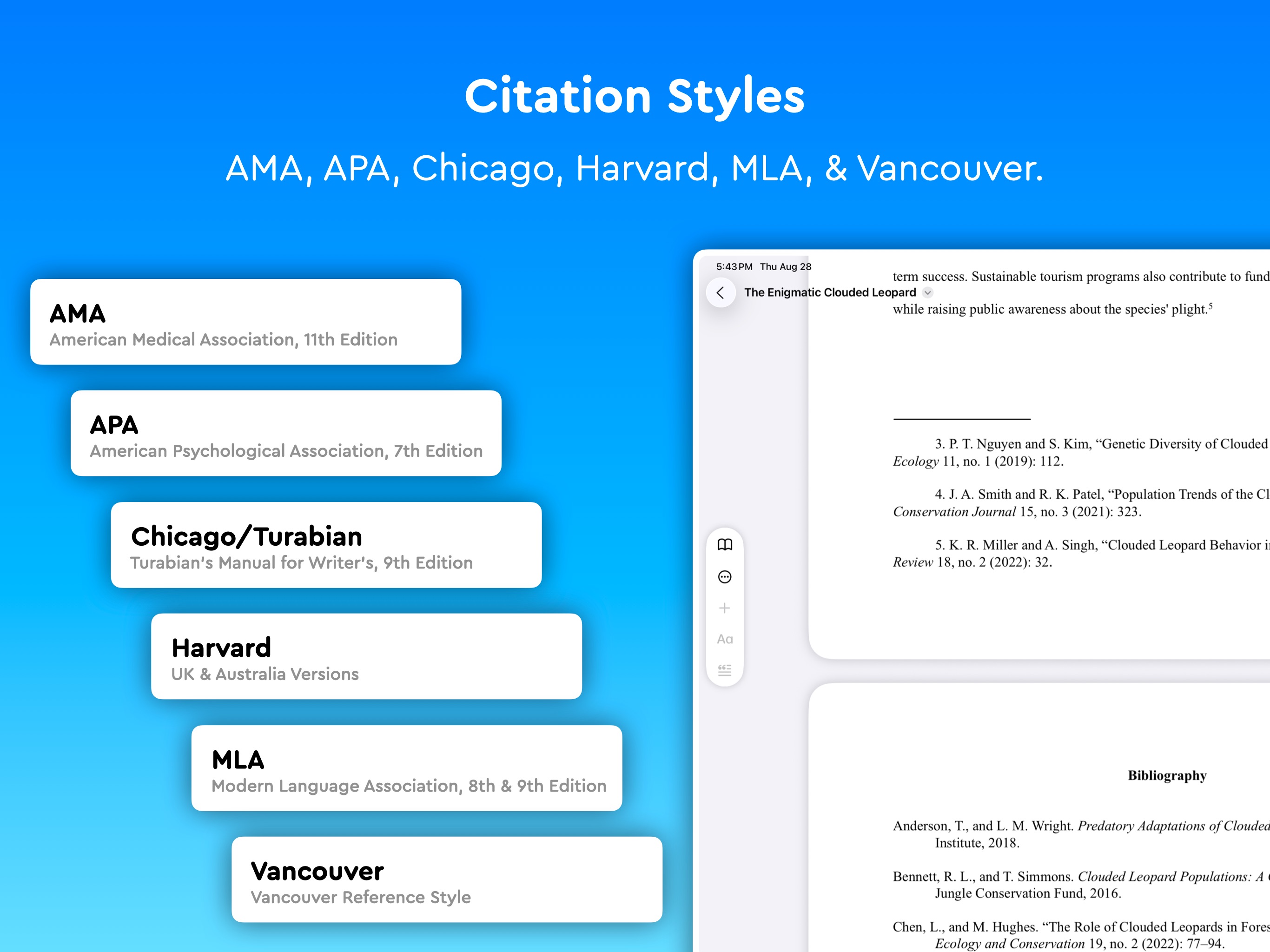 Essayist: Academic Writing App iPad screenshot 2