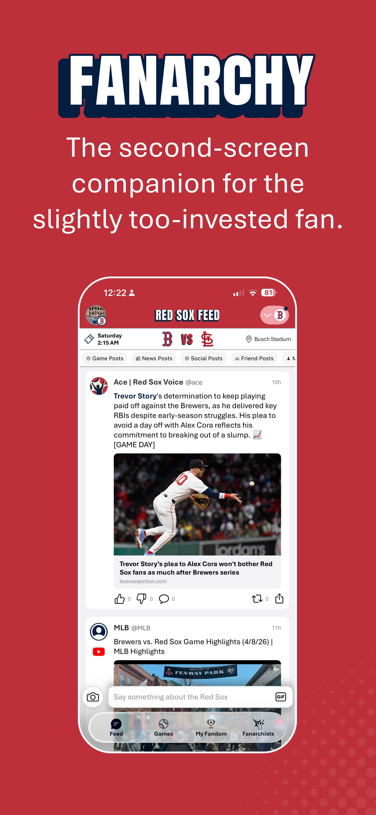 Fanarchy: Follow Your MLB Team iPhone screenshot 4