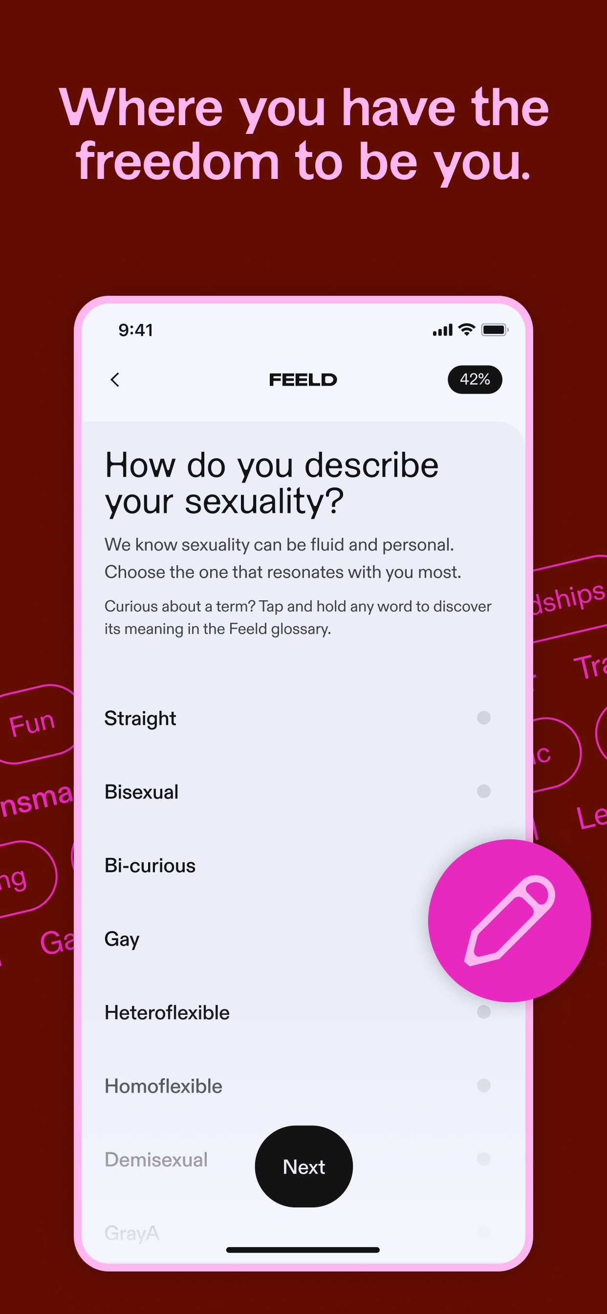 Feeld: Dating for the Curious iPhone screenshot 3