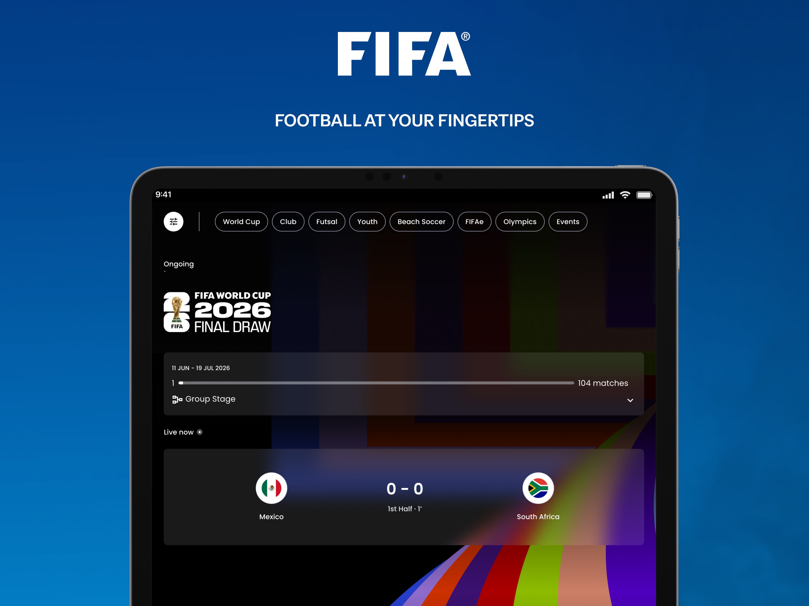 FIFA Official App iPad screenshot 1