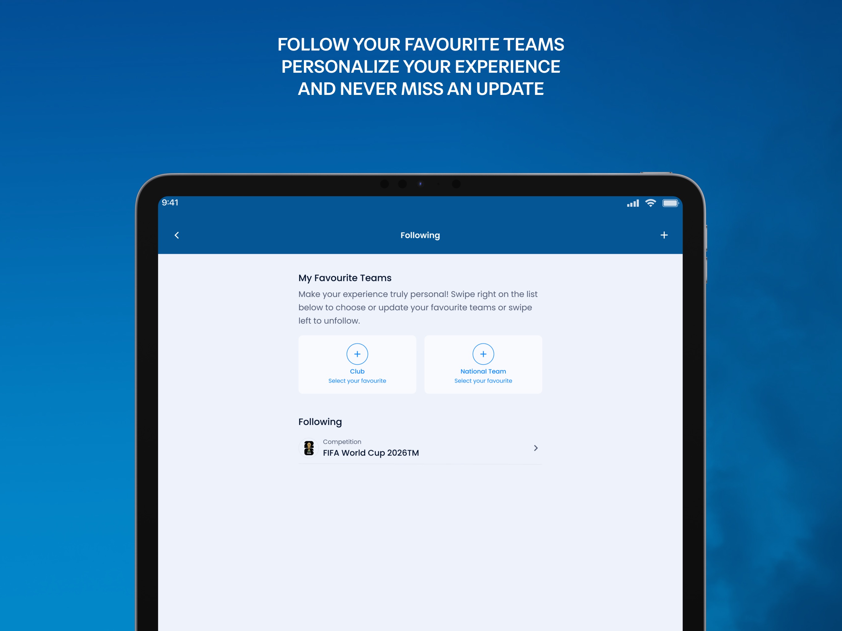 FIFA Official App iPad screenshot 3