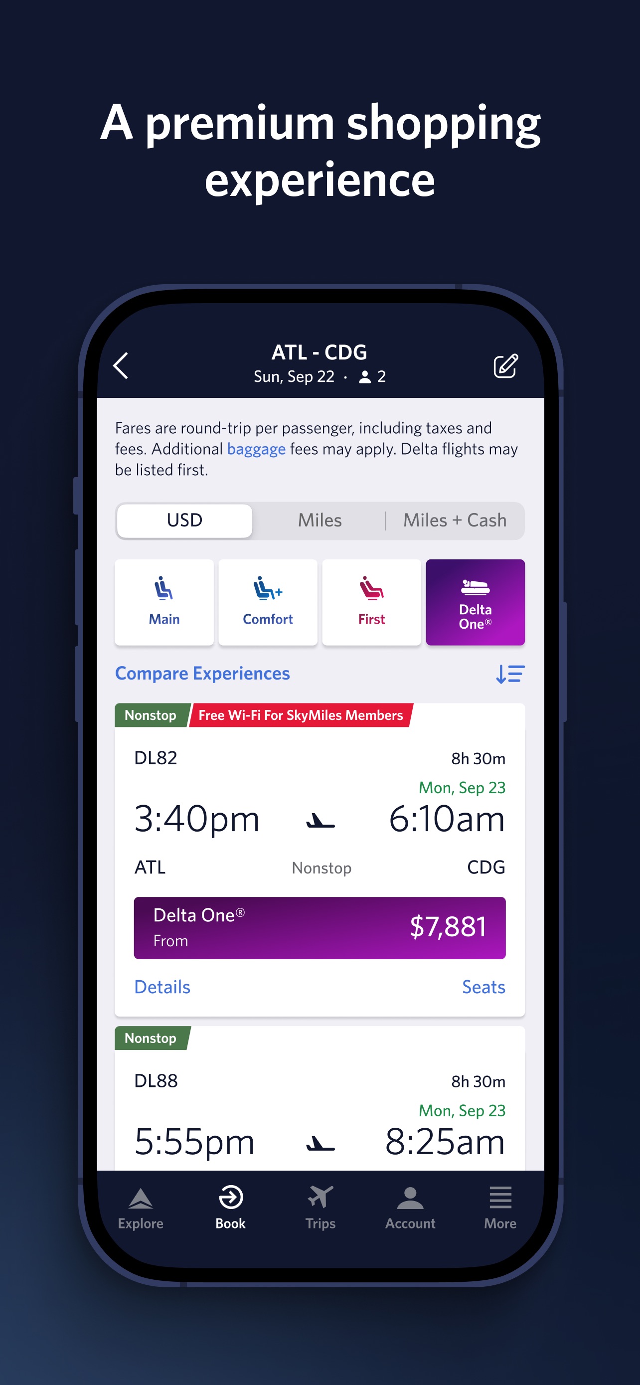 Fly Delta iPhone screenshot 3