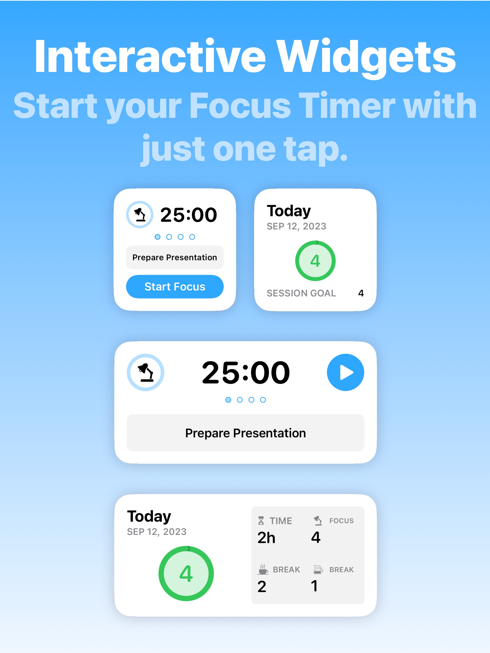 Focus - Timer for Productivity iPad screenshot 3