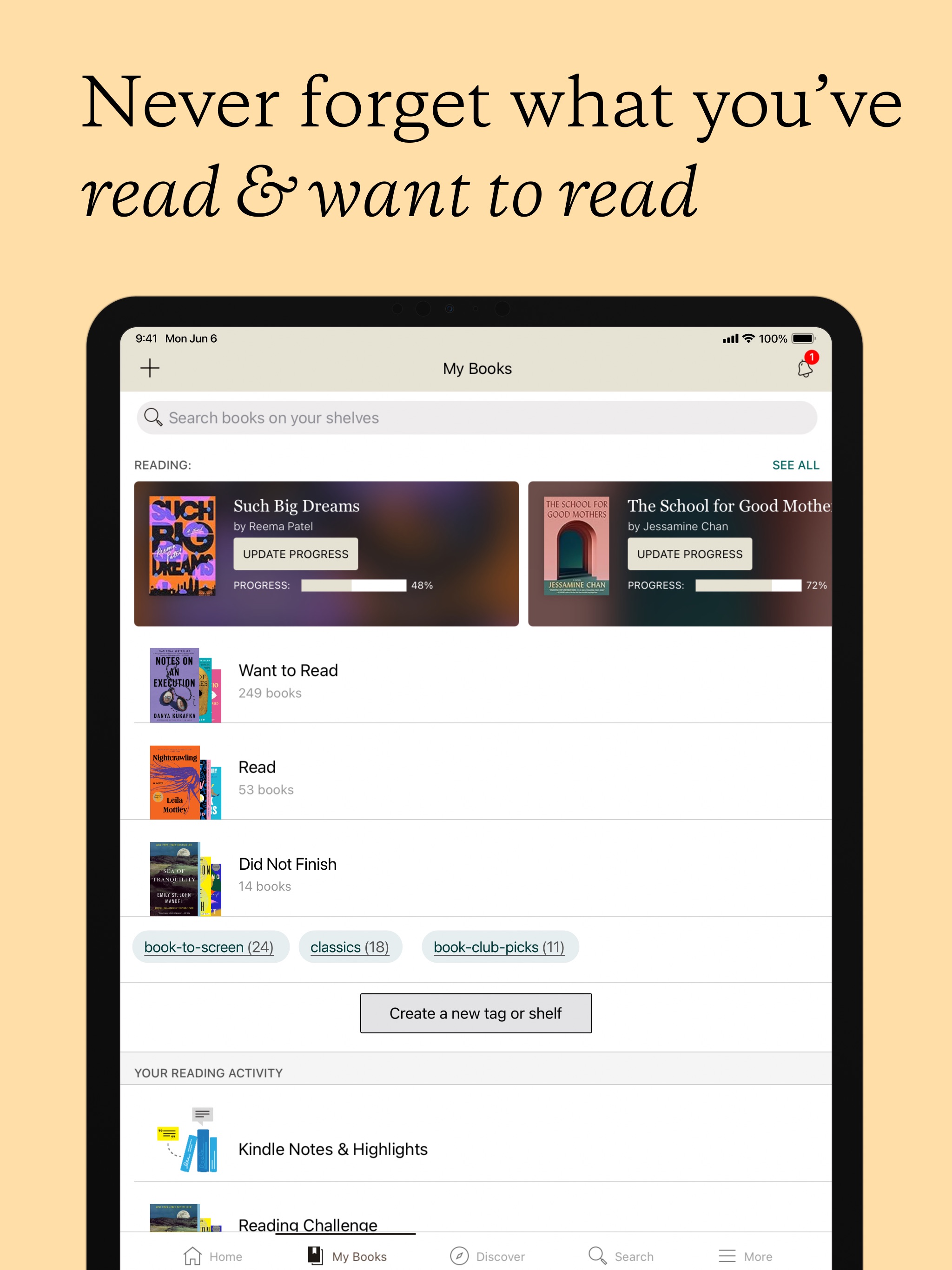 Goodreads iPad screenshot 2