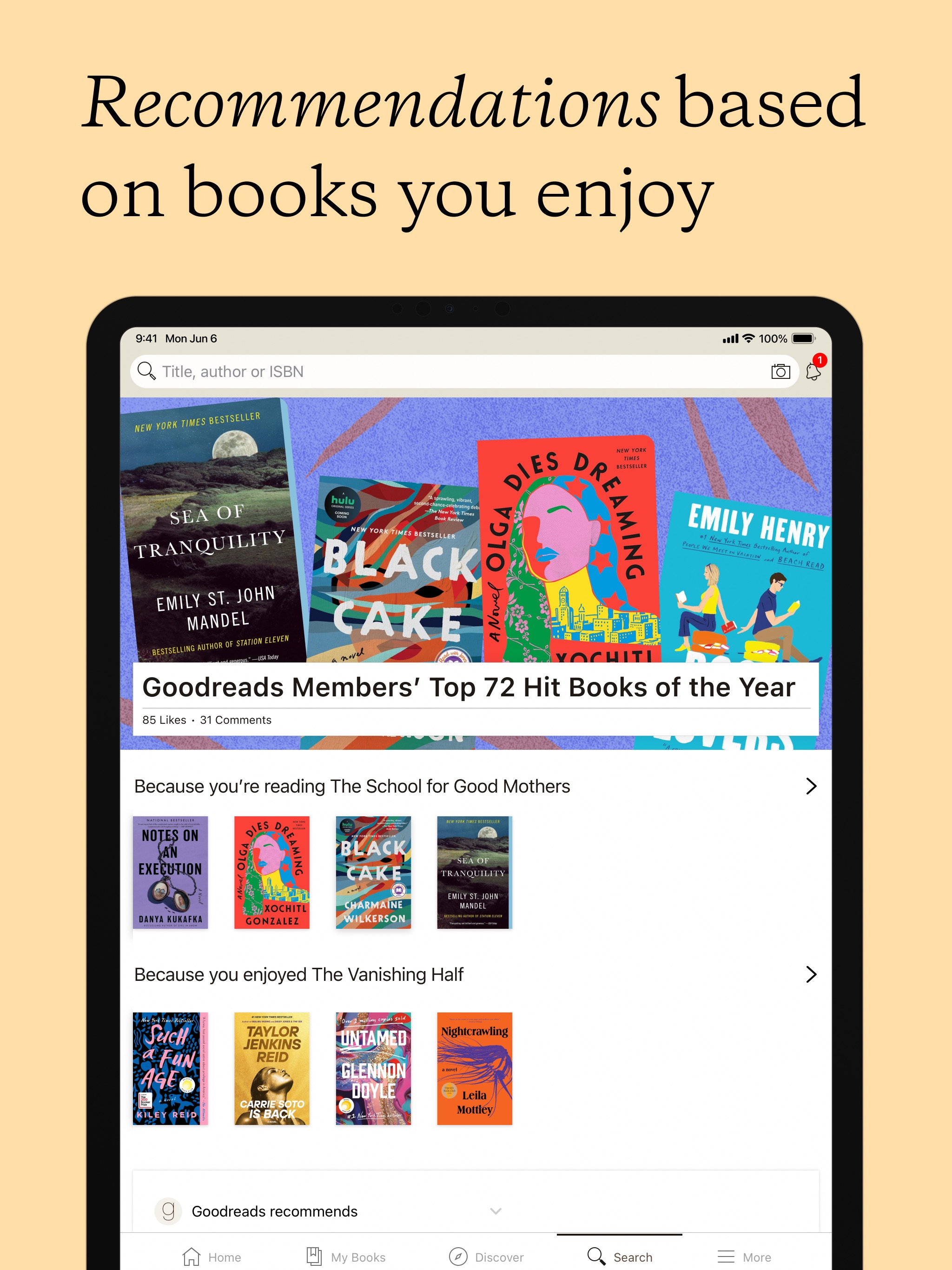Goodreads iPad screenshot 3