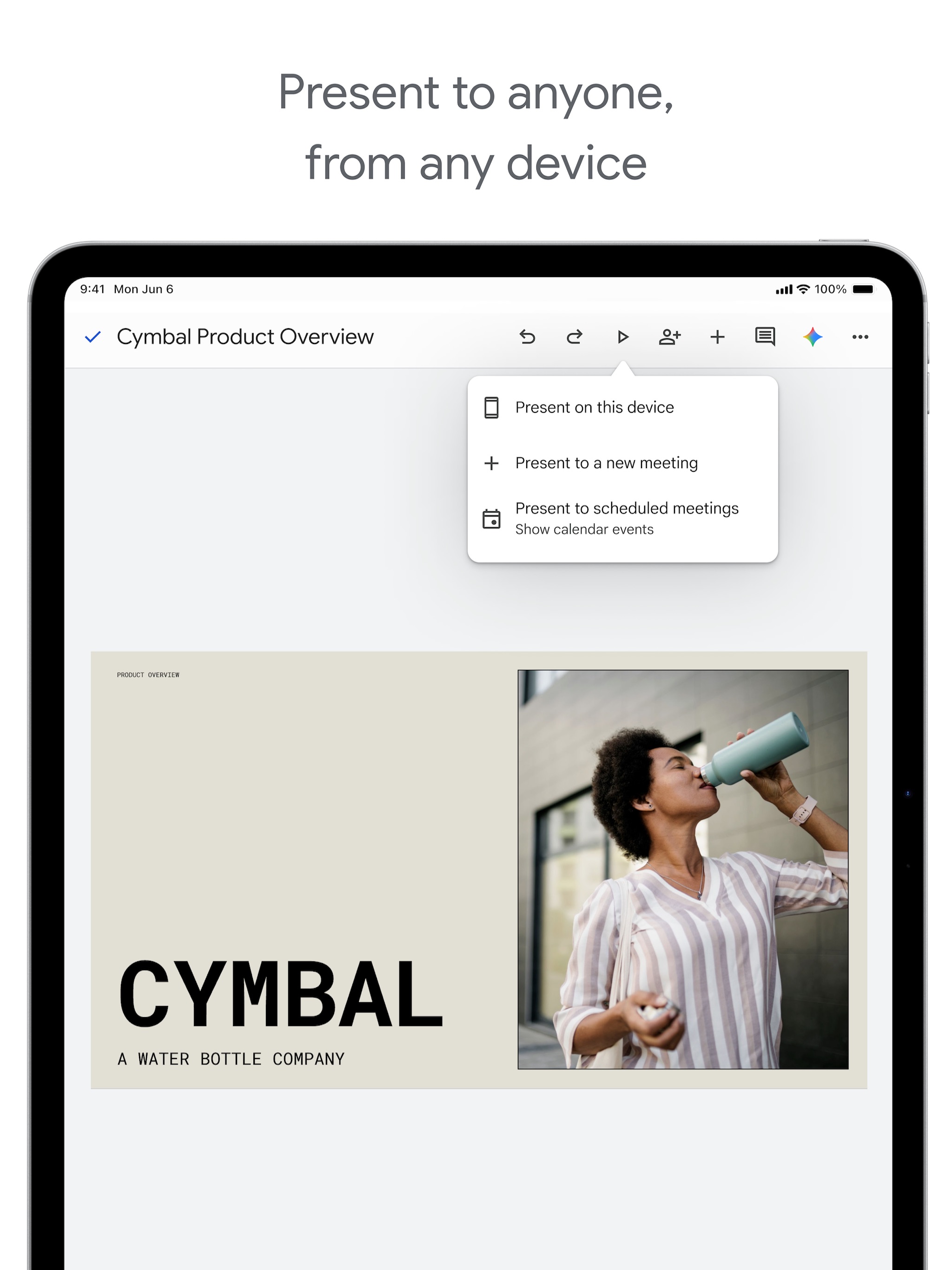 Google Slides iPad screenshot 1