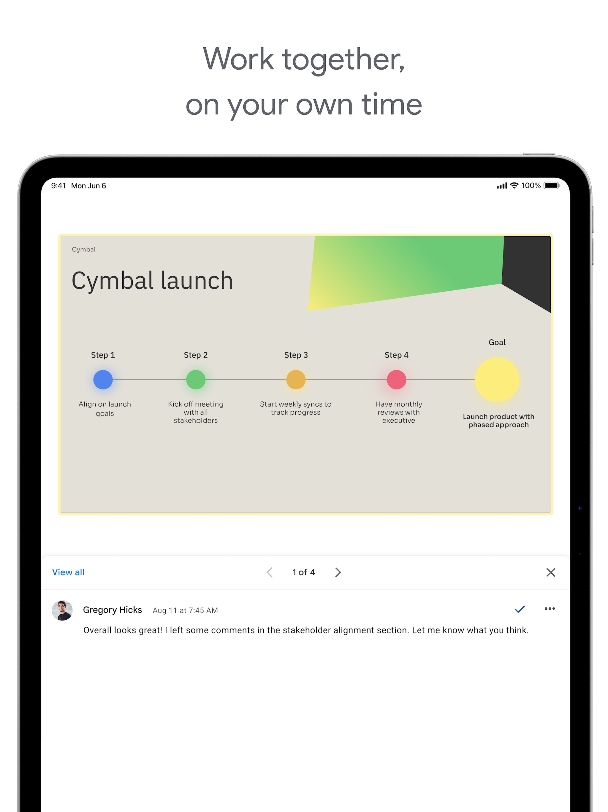 Google Slides iPad screenshot 2