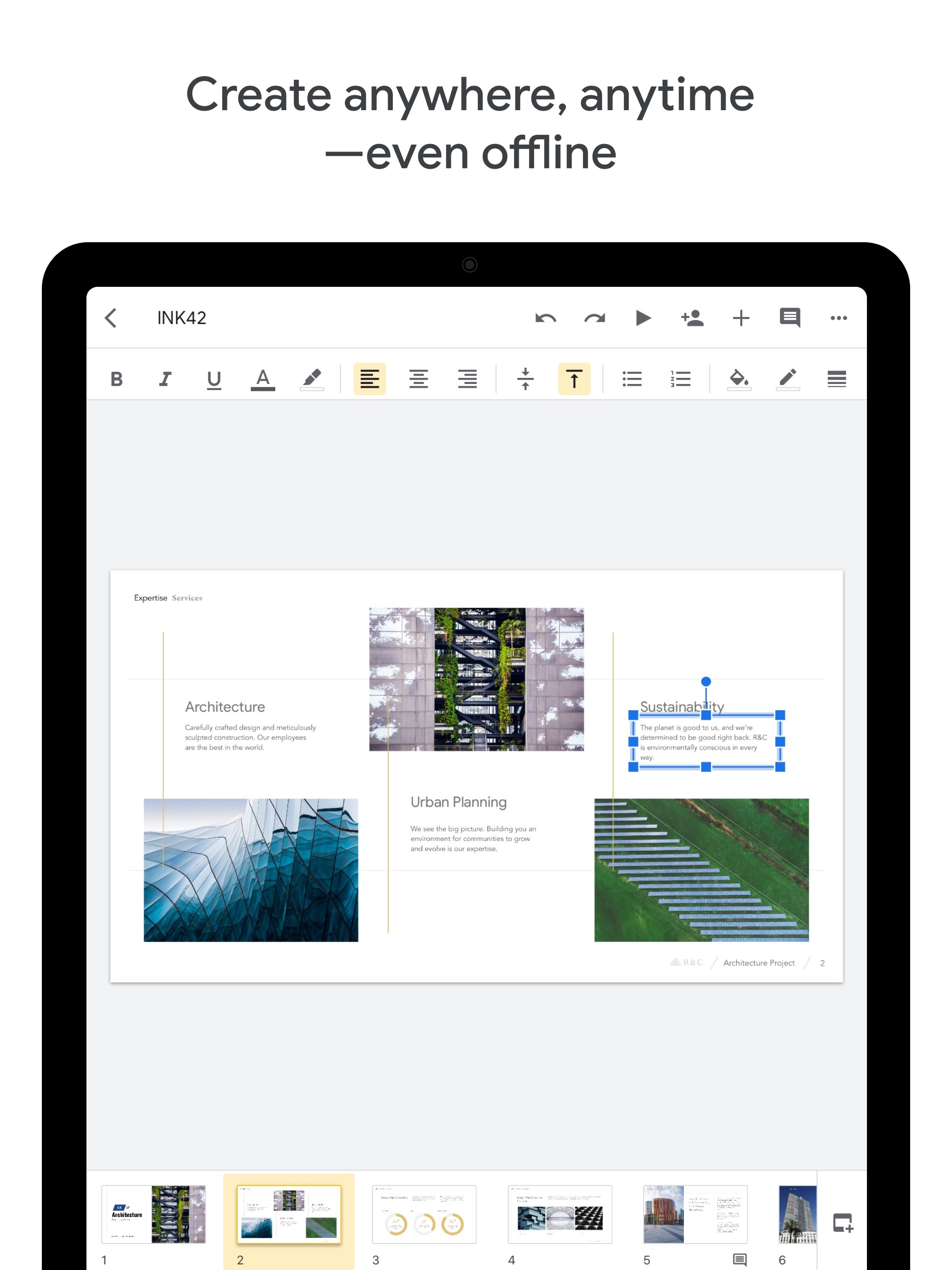 Google Slides iPad screenshot 4