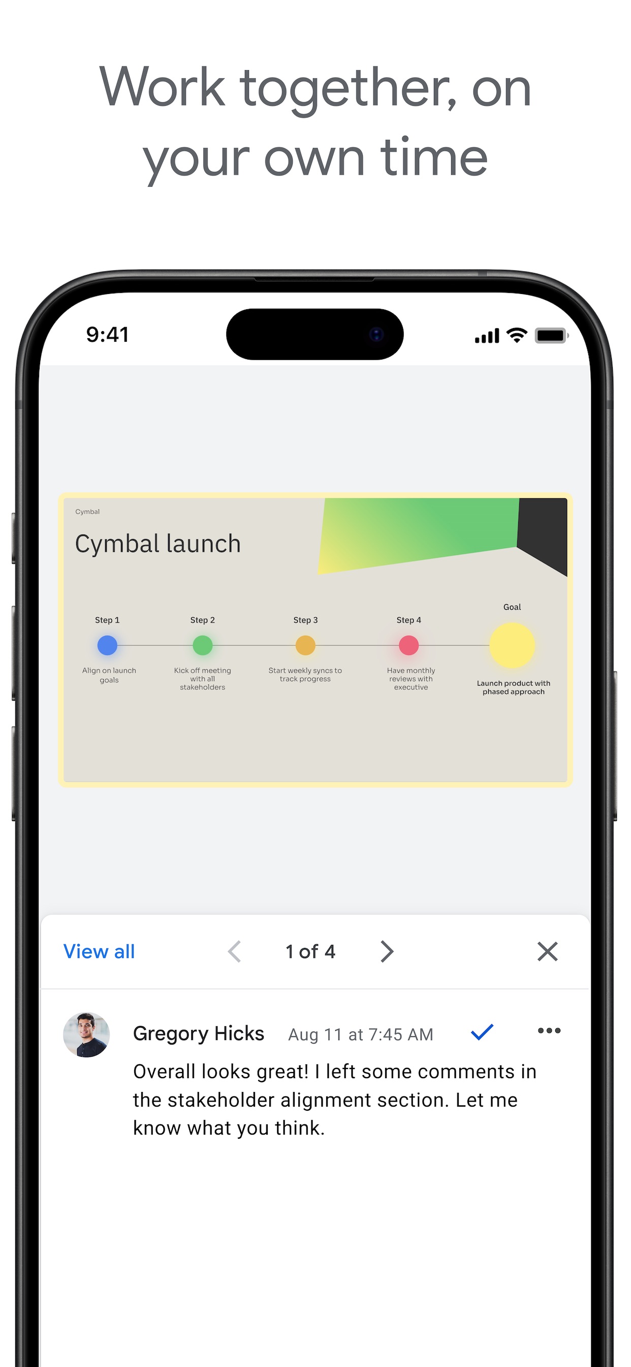 Google Slides iPhone screenshot 2