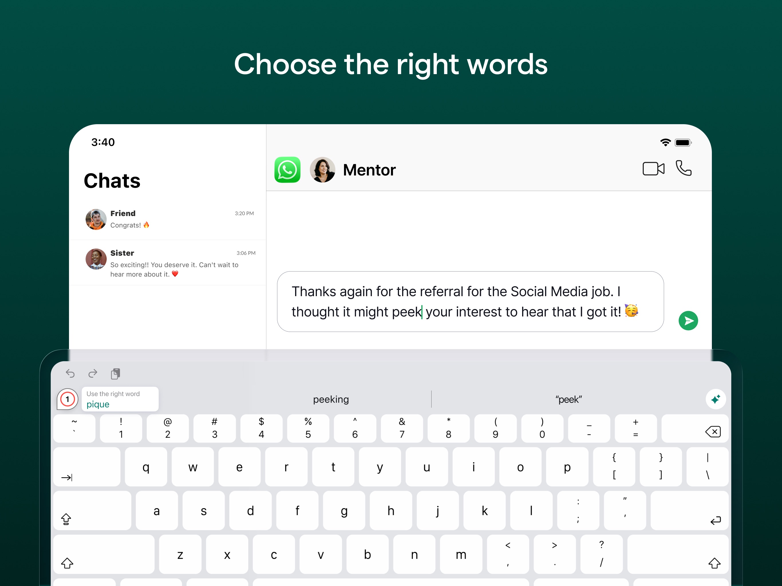 Grammarly: AI Keyboard & Notes iPad screenshot 3
