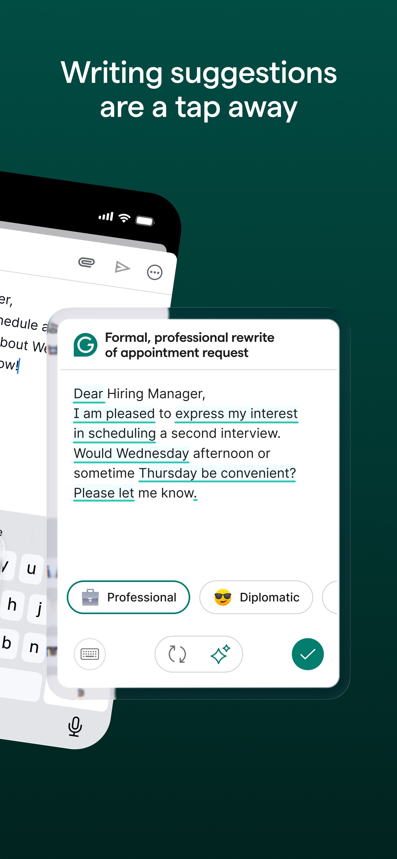 Grammarly: AI Keyboard & Notes iPhone screenshot 2