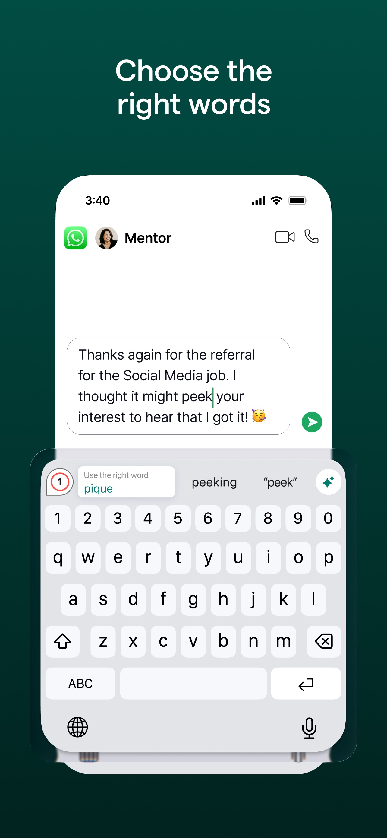Grammarly: AI Keyboard & Notes iPhone screenshot 3