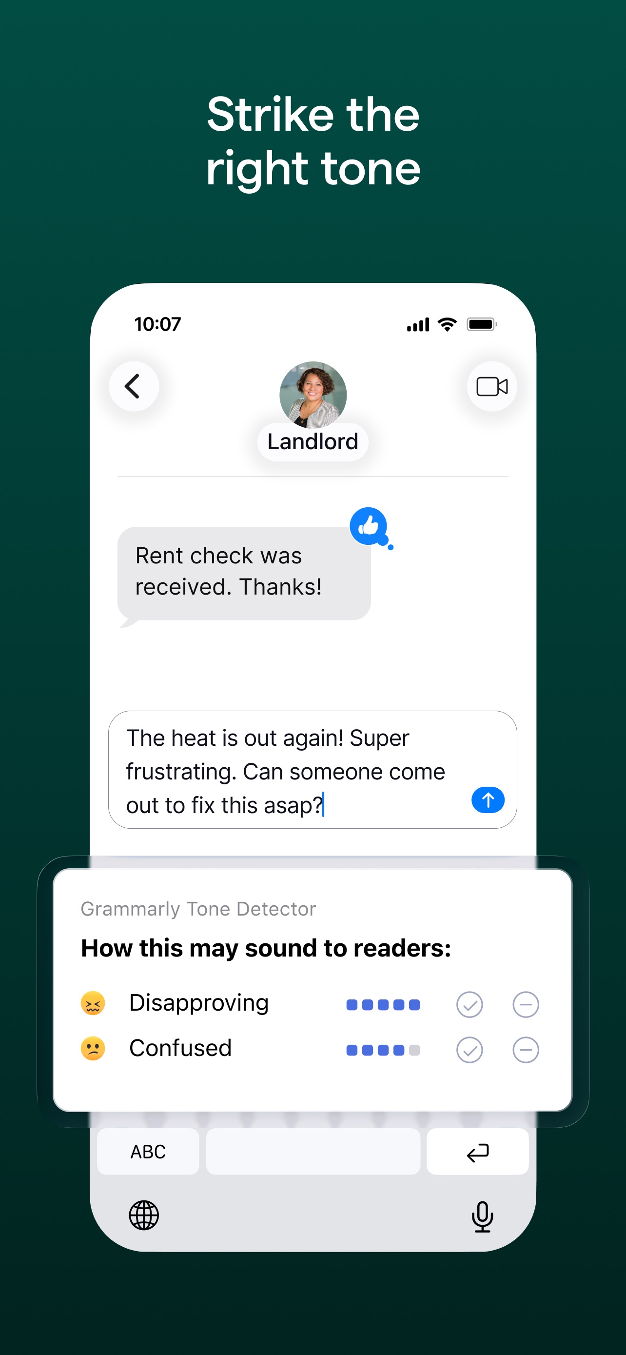 Grammarly: AI Keyboard & Notes iPhone screenshot 4
