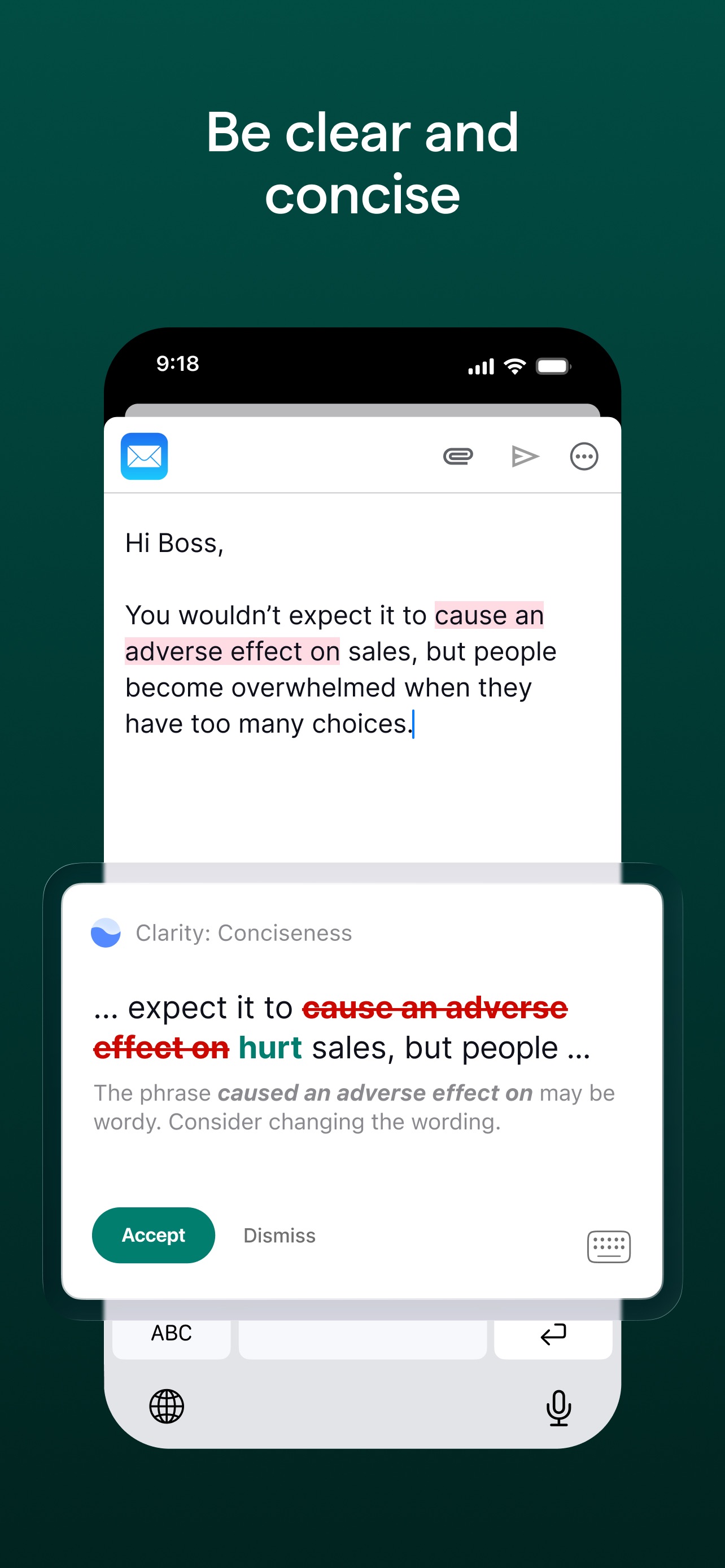 Grammarly: AI Keyboard & Notes iPhone screenshot 6
