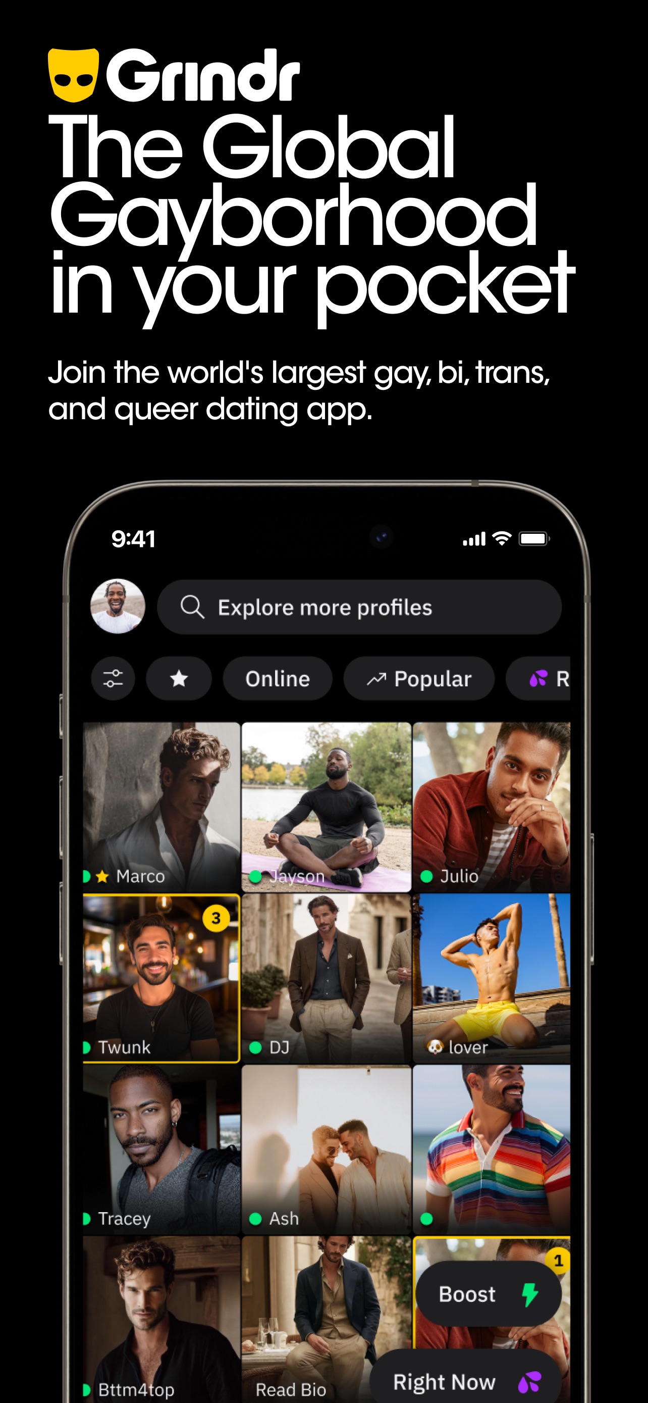 Grindr - Gay Dating & Chat iPhone screenshot 1
