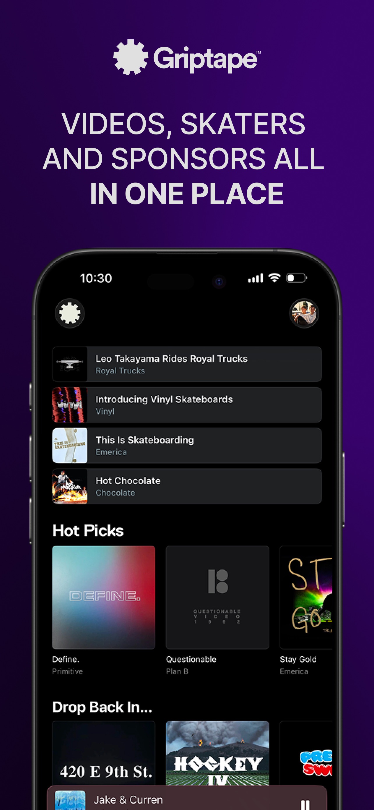 Griptape: Skateboarding iPhone screenshot 1