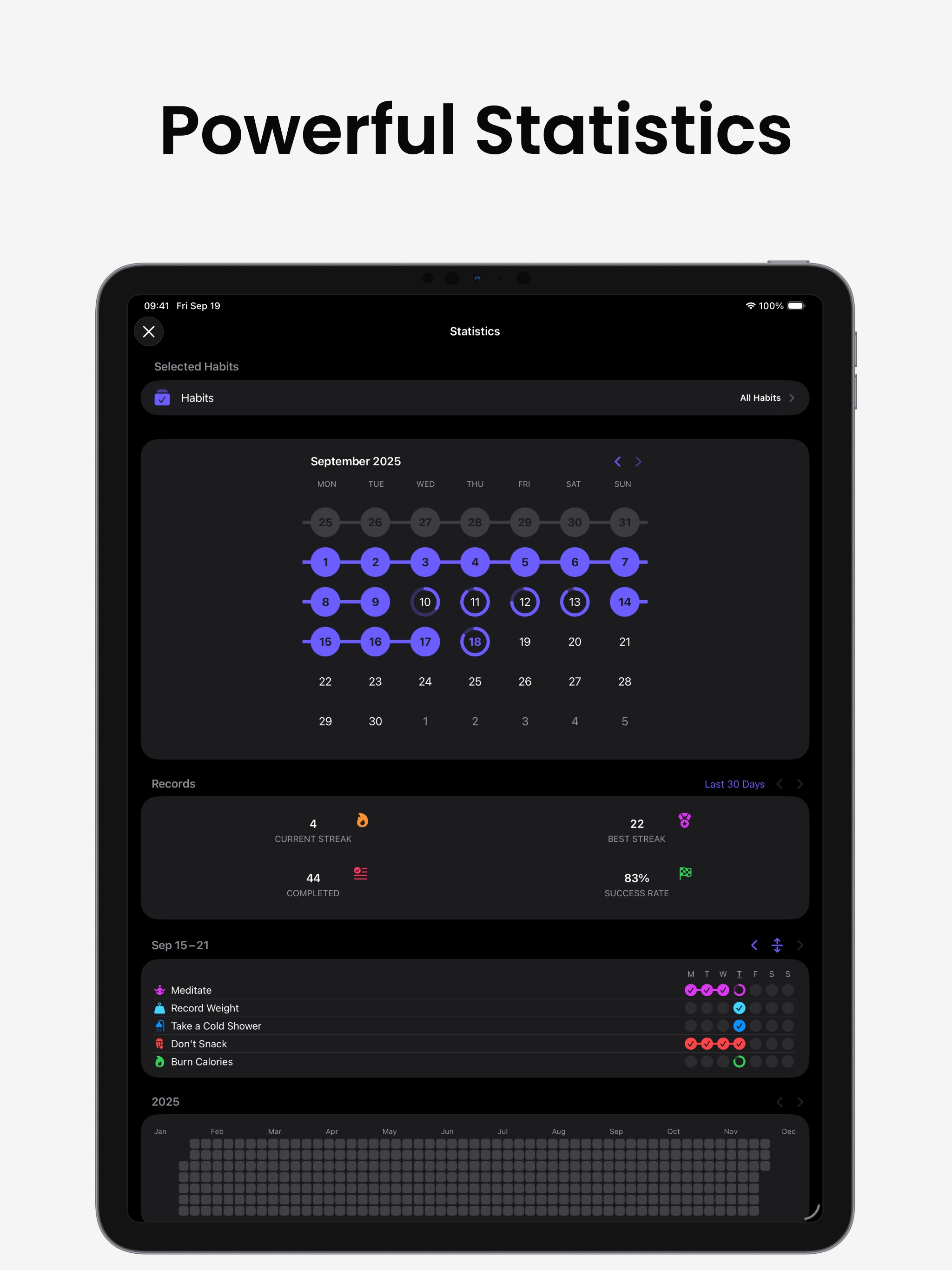 Grit: Daily Habit Tracker iPad screenshot 4