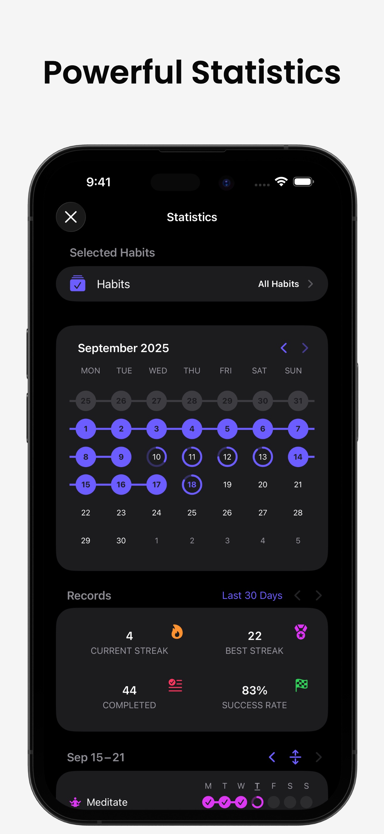 Grit: Daily Habit Tracker iPhone screenshot 5