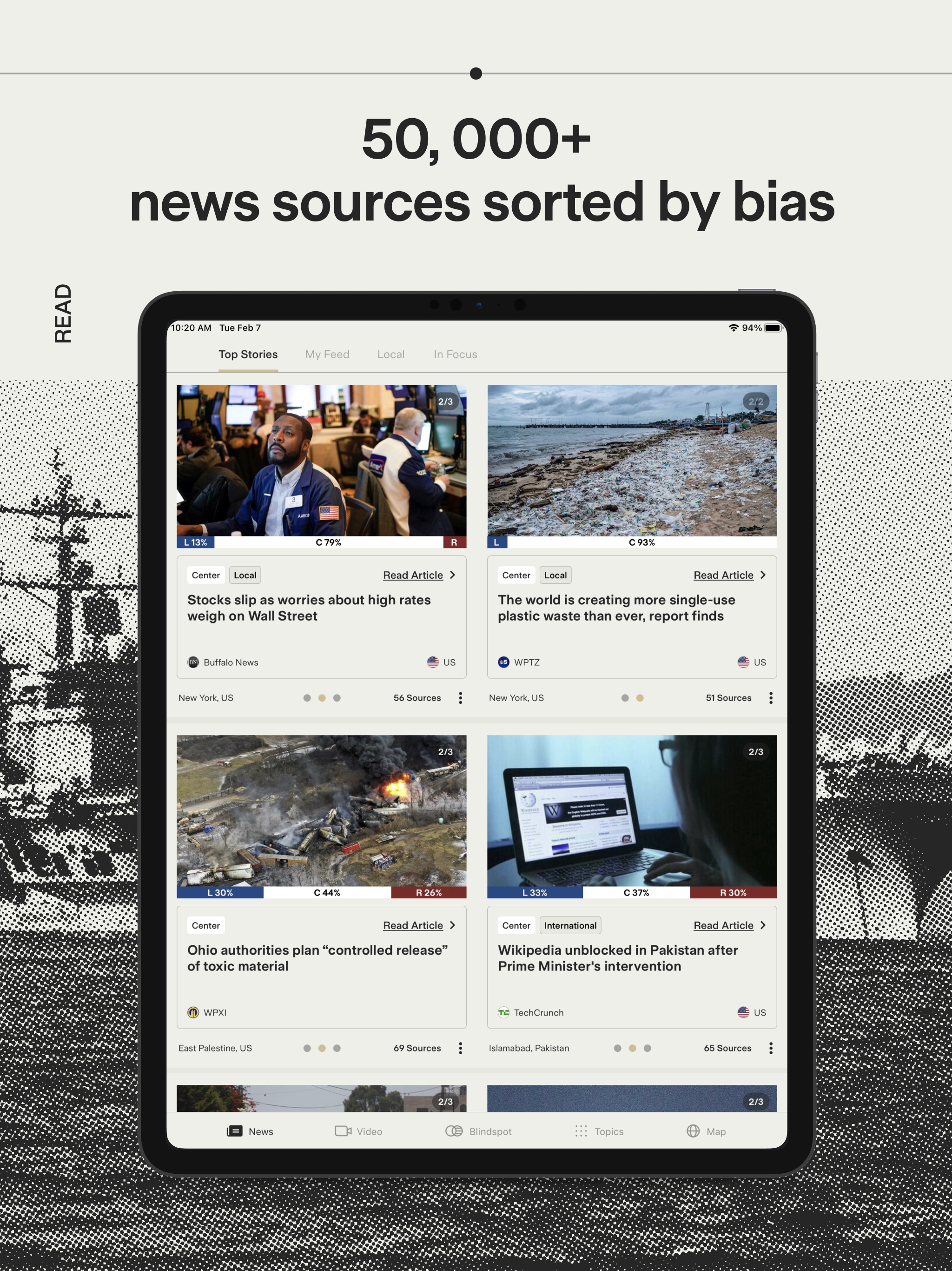 Ground News iPad screenshot 1