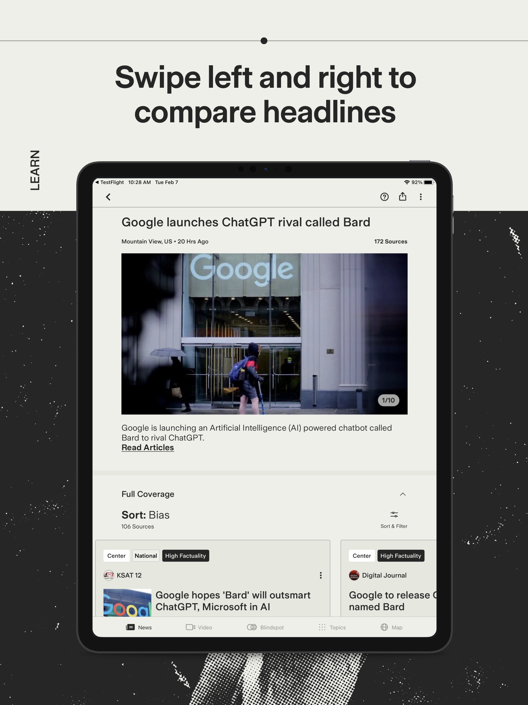 Ground News iPad screenshot 2