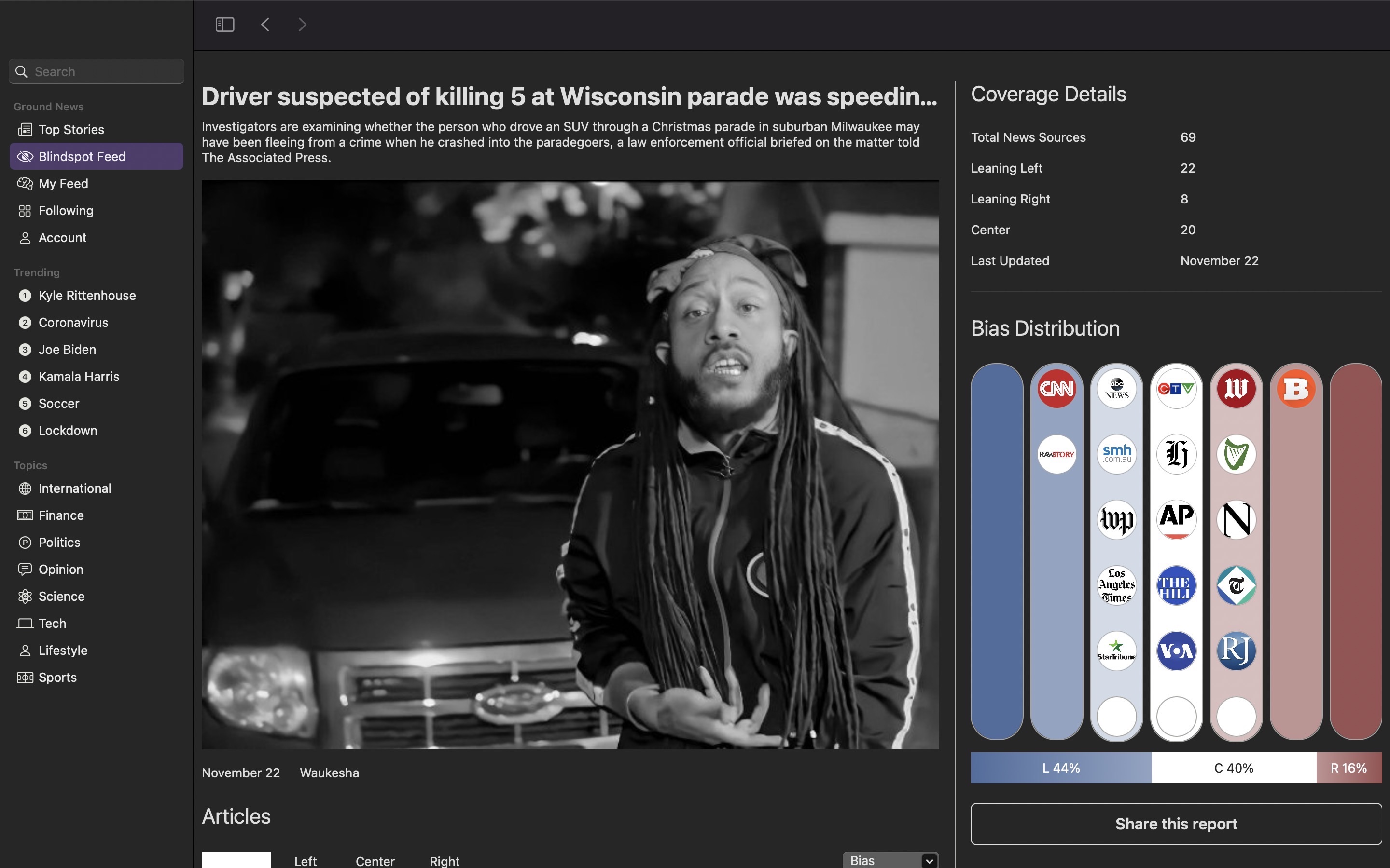 Ground News Mac screenshot 3