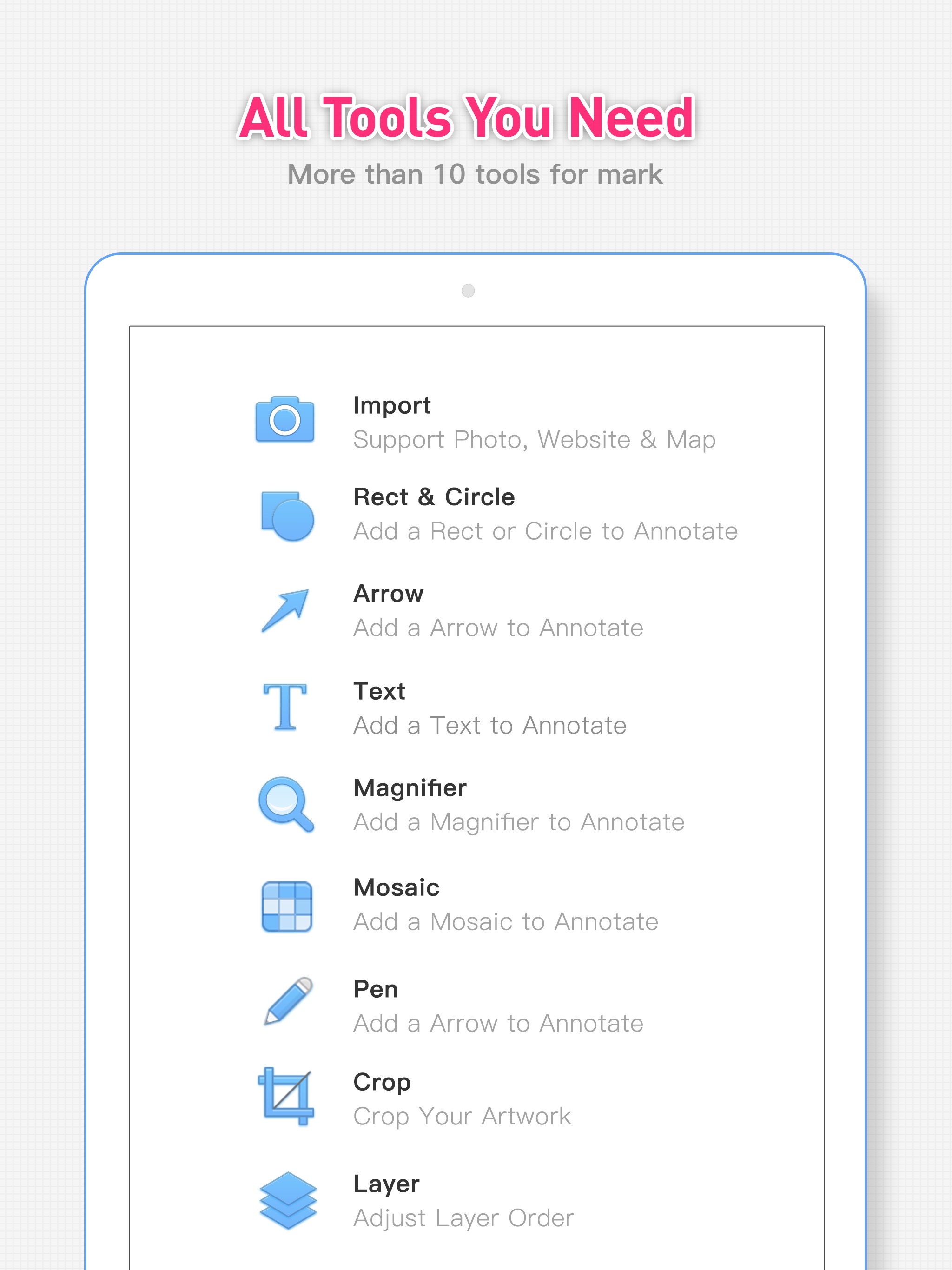 iMark · Image Annotation Tool iPad screenshot 2