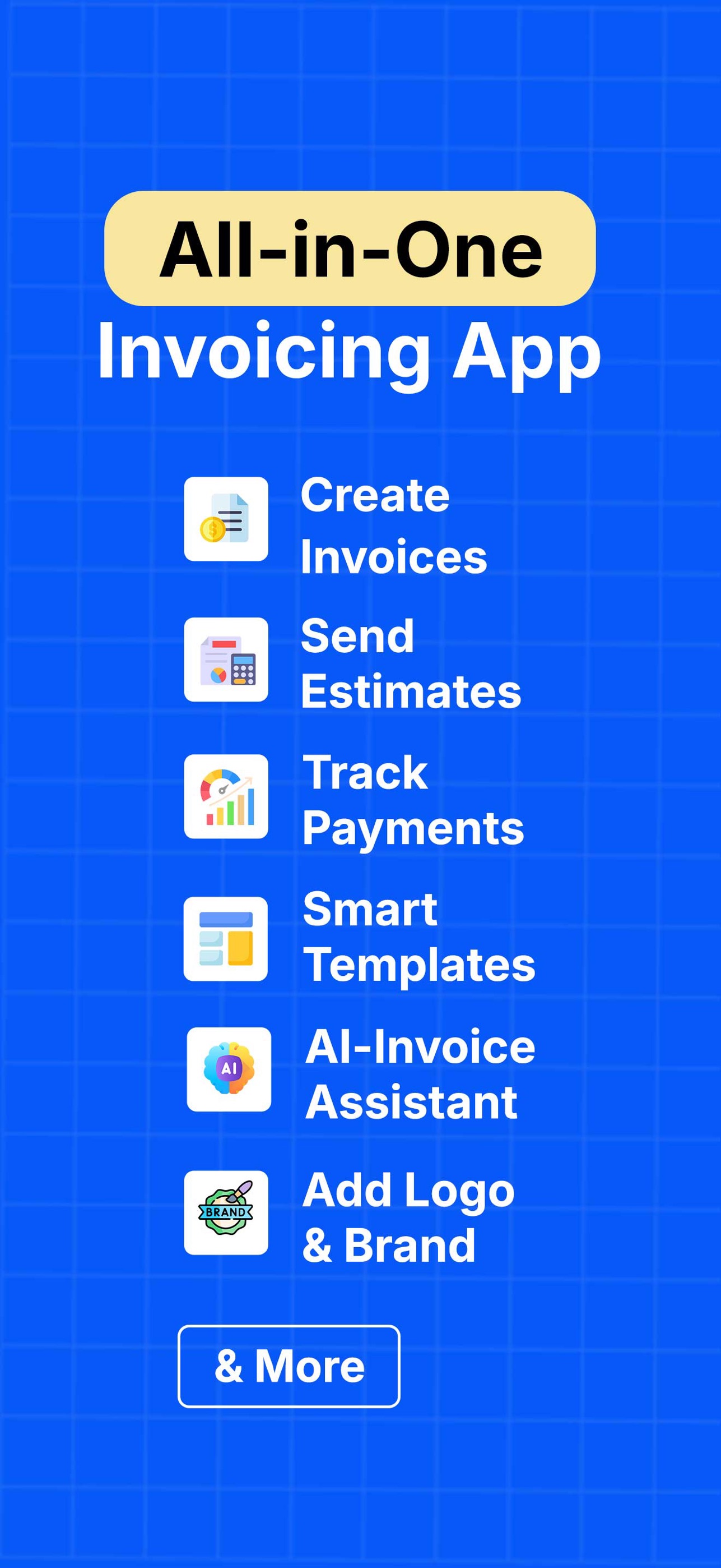 Invoice Blu : Invoice Maker iPhone screenshot 1