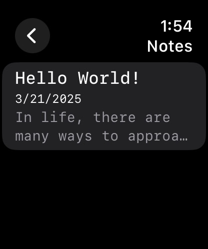 Just.txt • Plain Text Editor Apple Watch screenshot 3