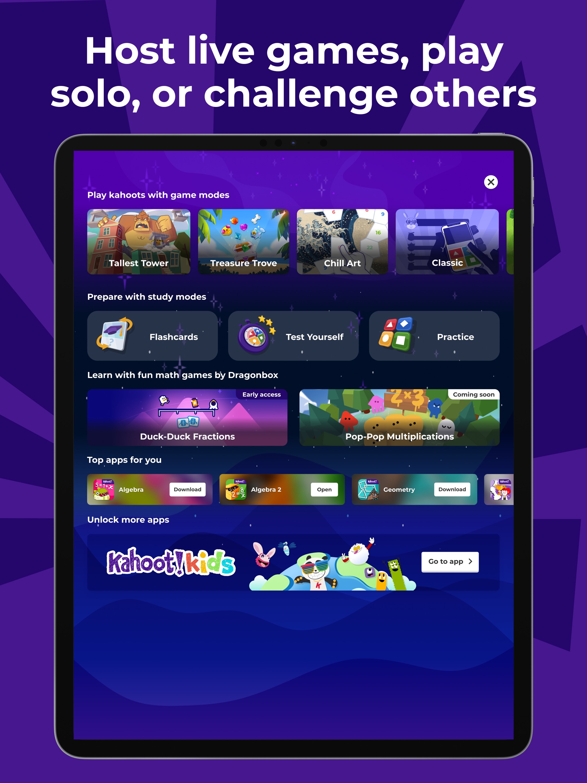 Kahoot! Play & Create Quizzes iPad screenshot 3