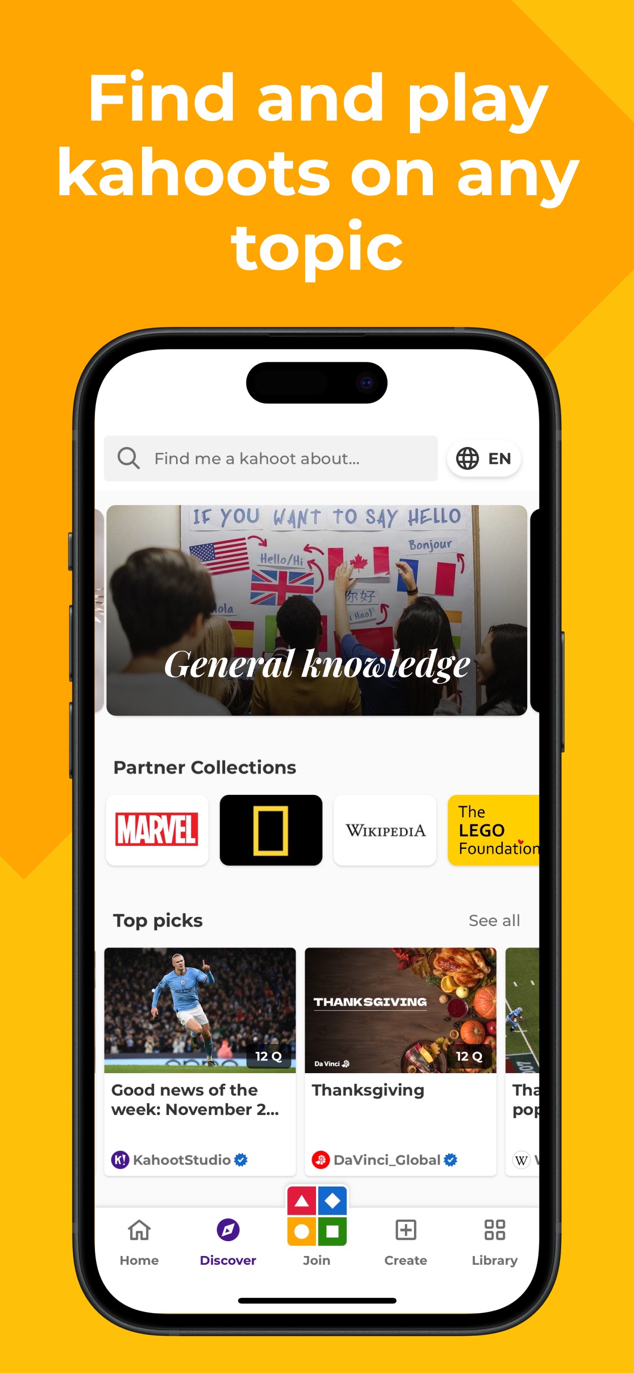 Kahoot! Play & Create Quizzes iPhone screenshot 3