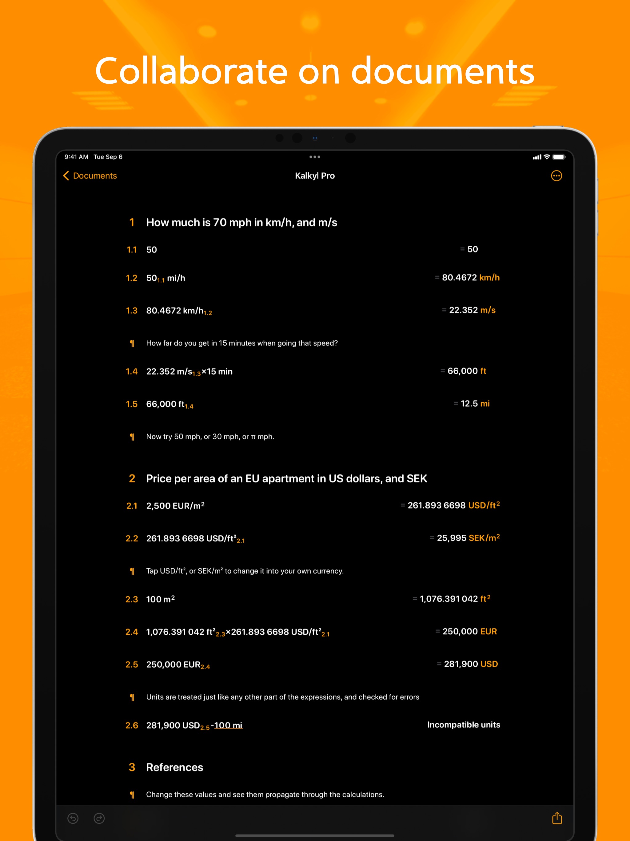 Kalkyl iPad screenshot 2