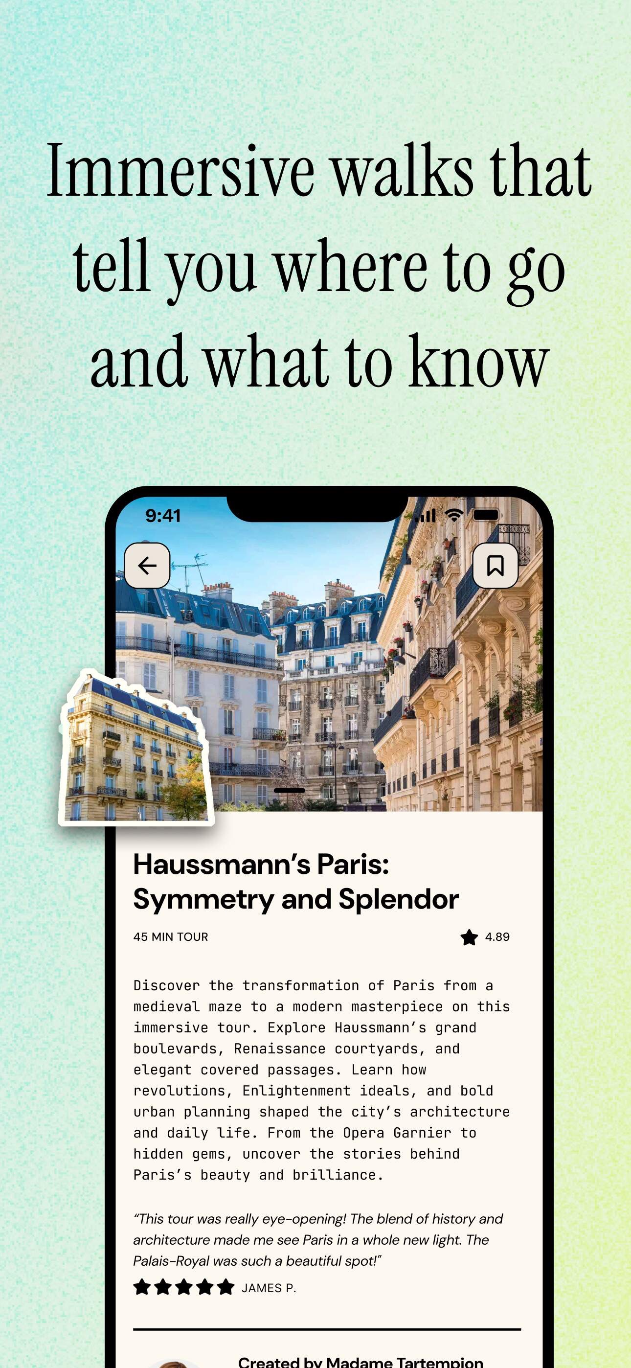 Le Walk: Audio Guides & Tours iPhone screenshot 2