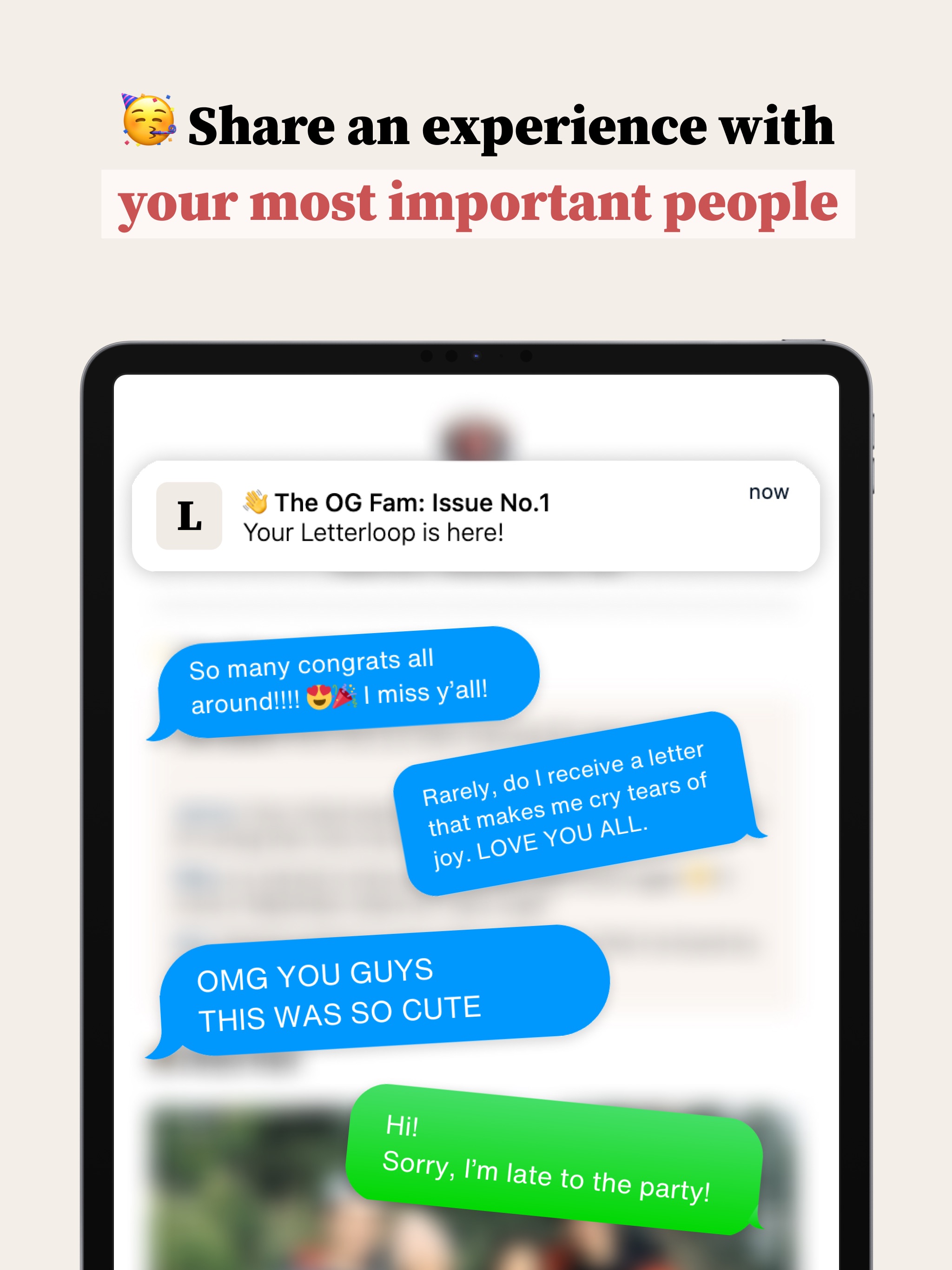 Letterloop: Group Newsletters iPad screenshot 3