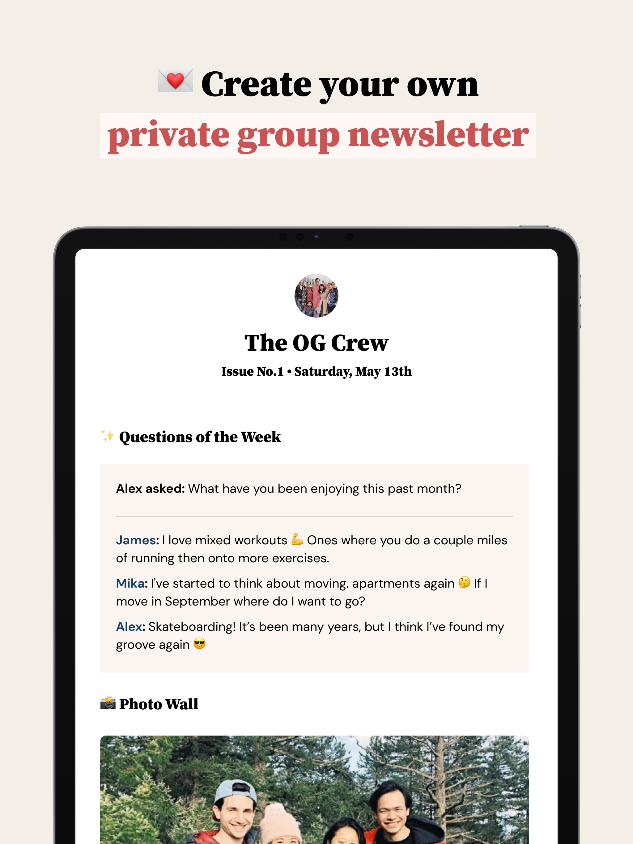 Letterloop: Group Newsletters iPad screenshot 5