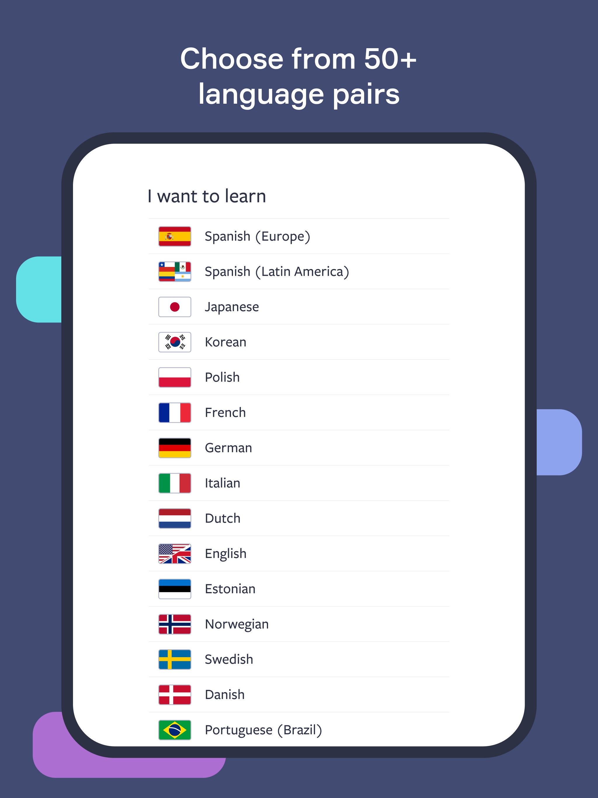 Lingvist iPad screenshot 1