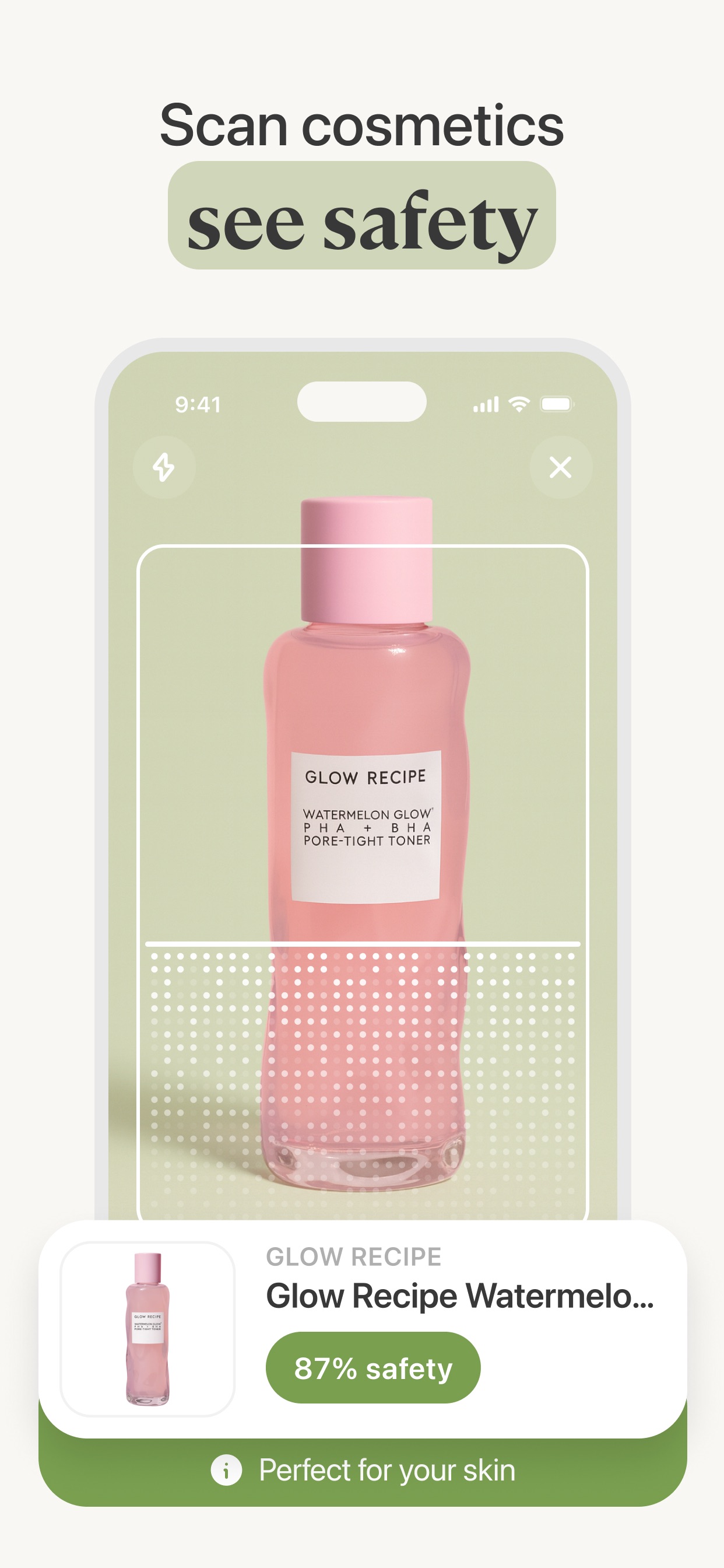 Lumi Skin:The Skincare Scanner iPhone screenshot 1