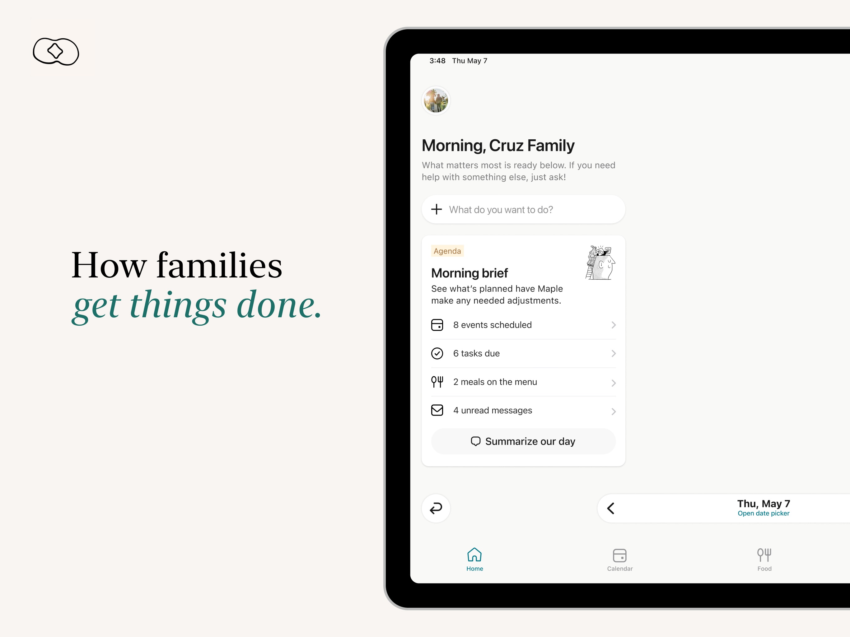 Maple Family Assistant iPad screenshot 1