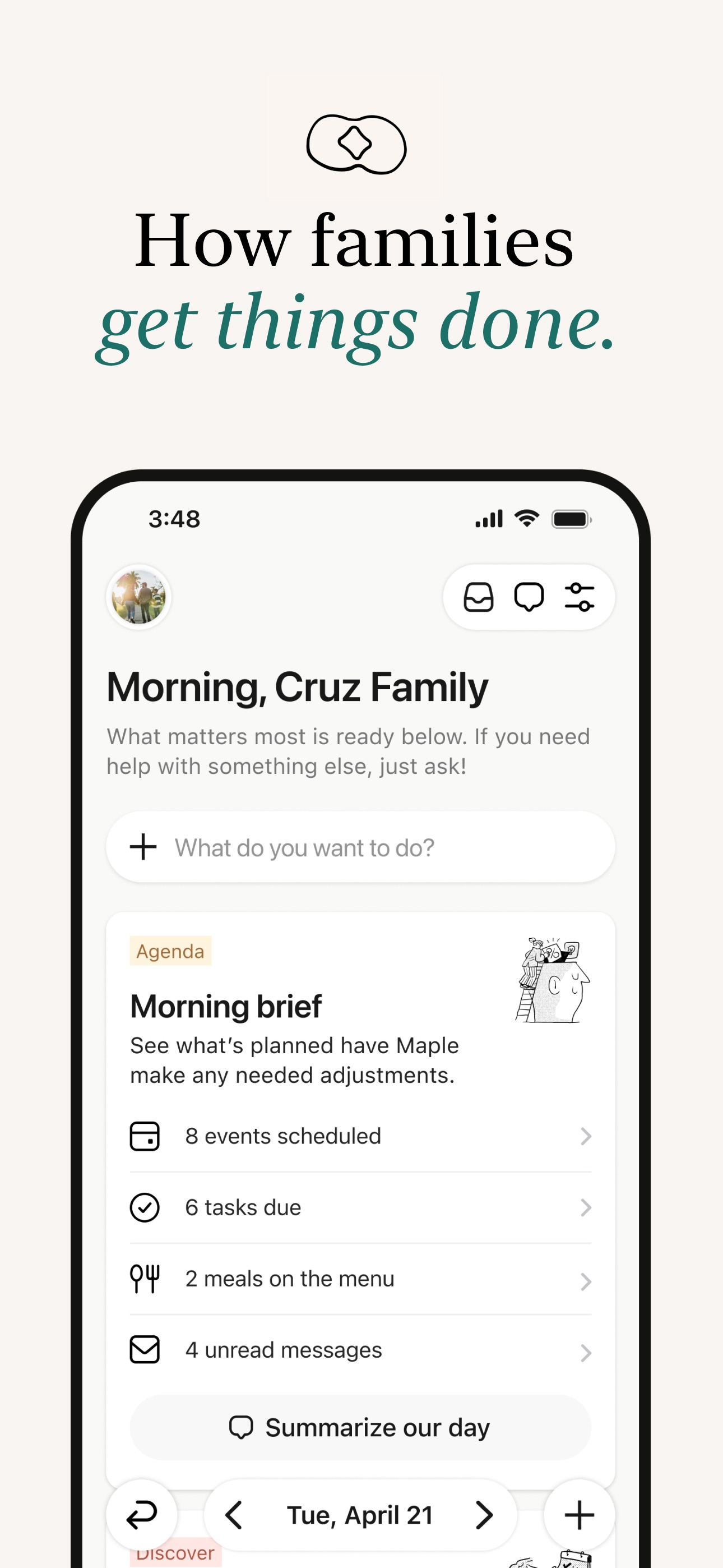 Maple Family Assistant iPhone screenshot 1