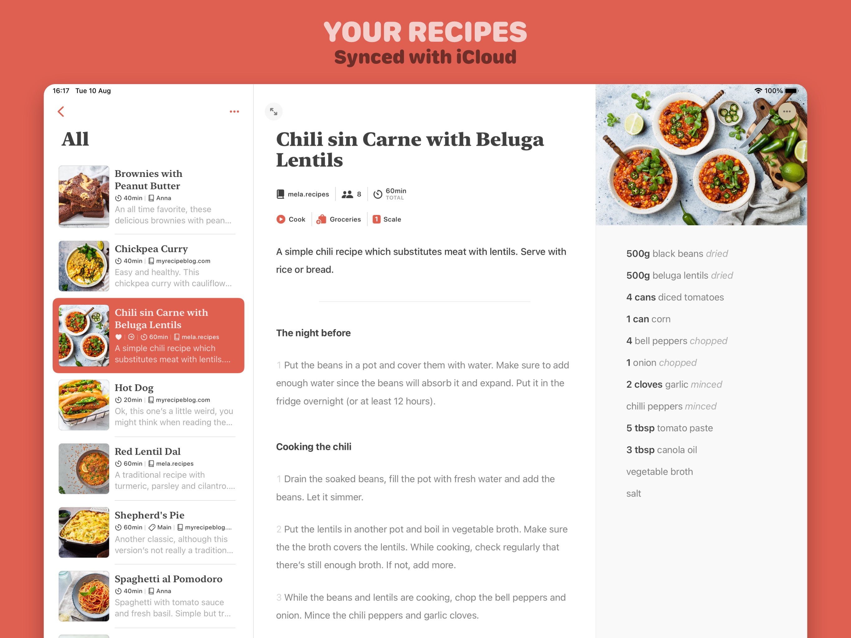 Mela - Recipe Manager iPad screenshot 2