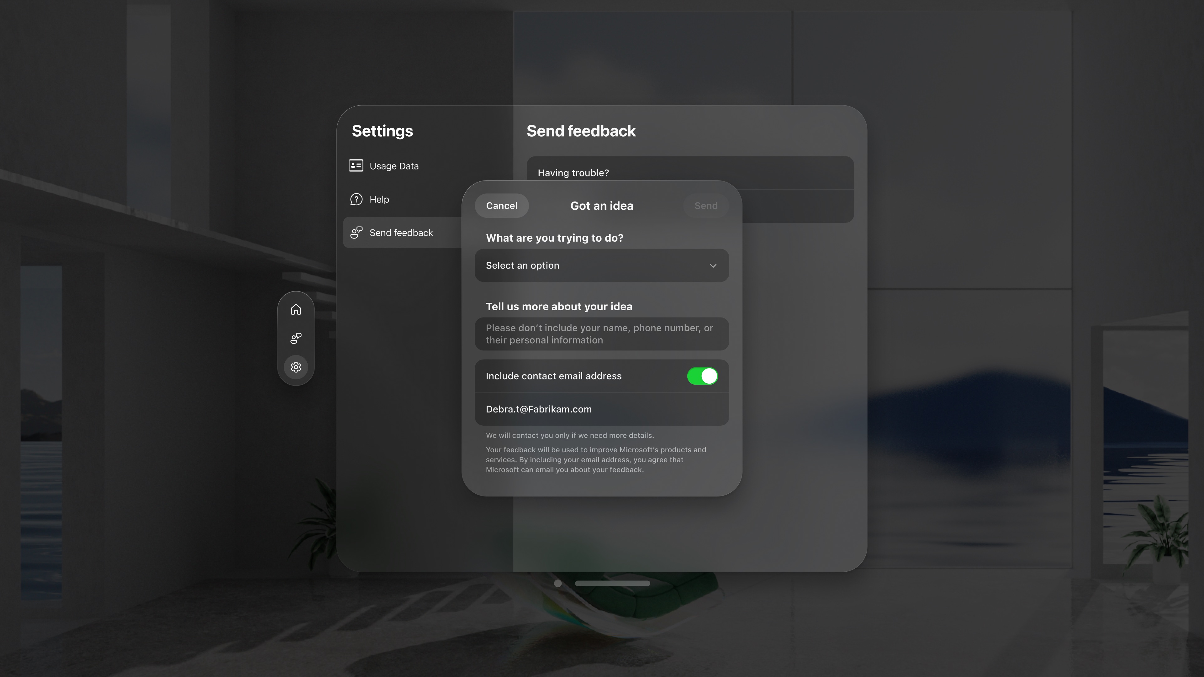 Microsoft Authenticator Apple Vision screenshot 4