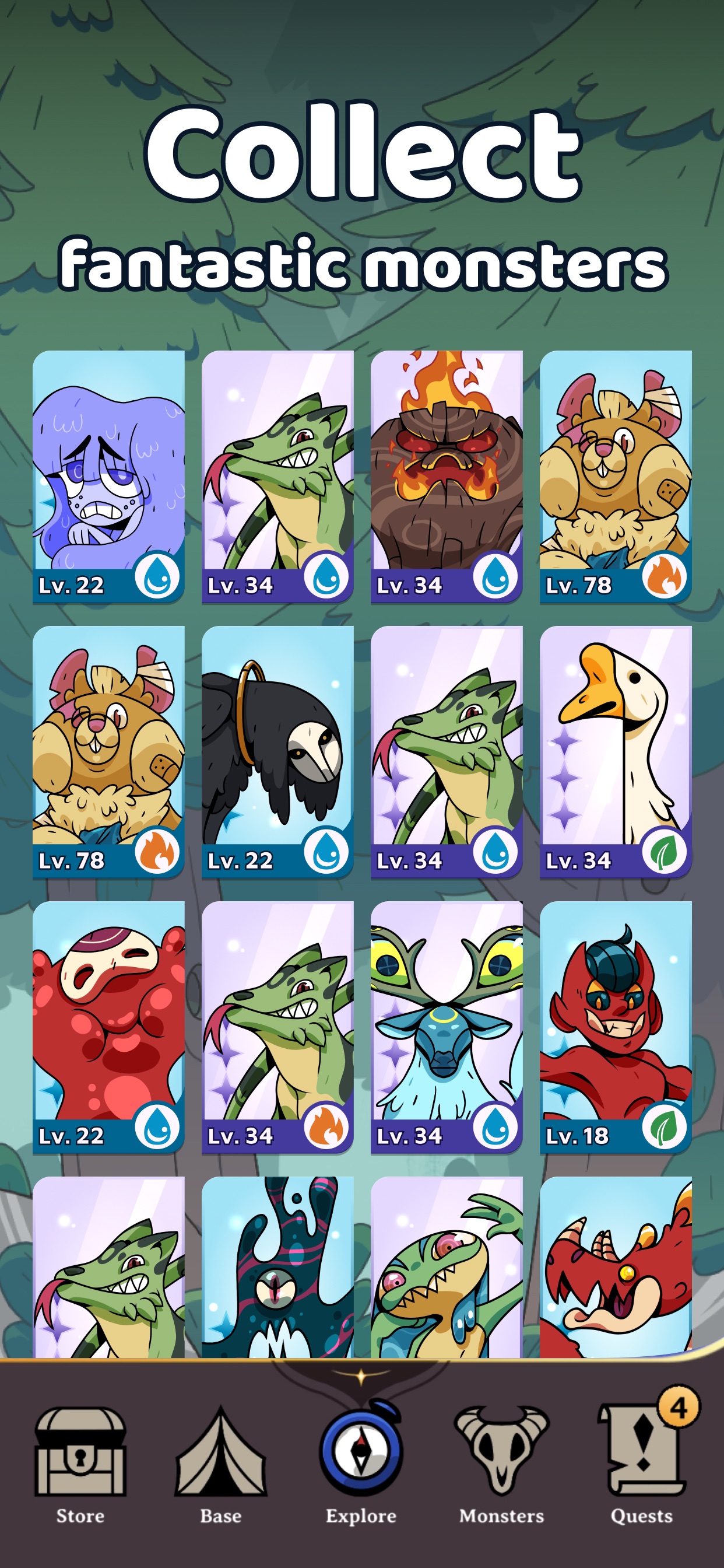 Monster Walk: Step Adventure iPhone screenshot 3
