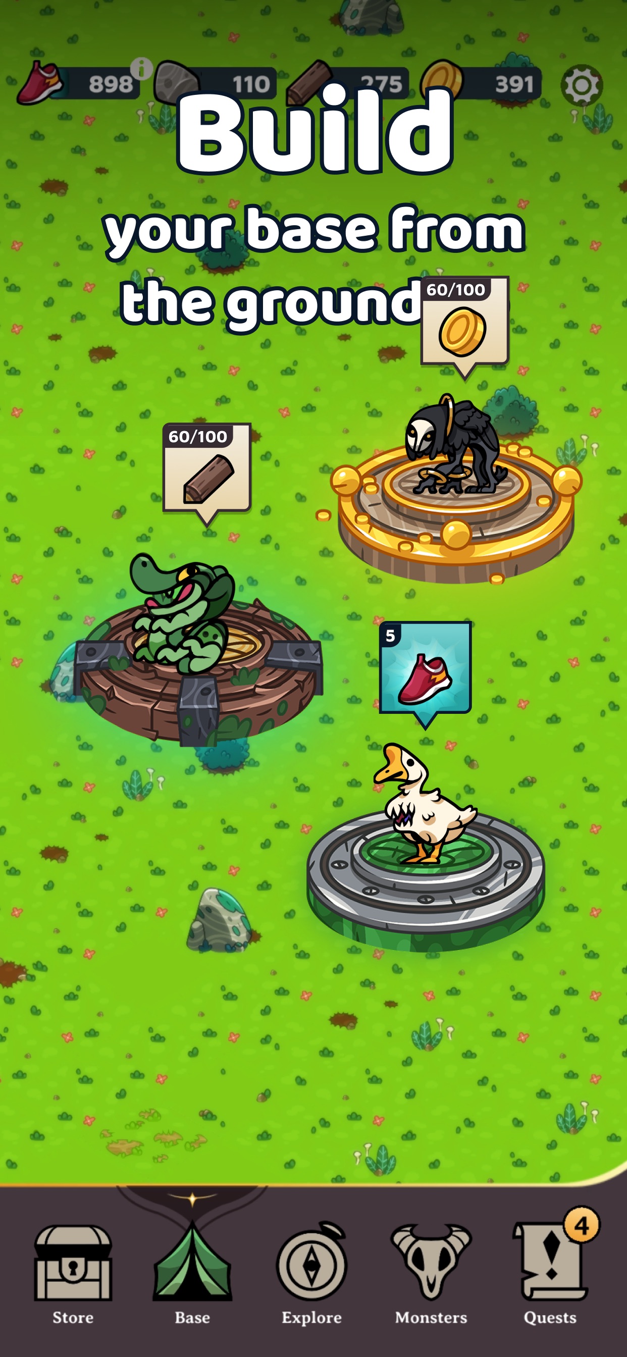 Monster Walk: Step Adventure iPhone screenshot 4