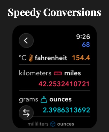 Morpho Convert Currency & Unit Apple Watch screenshot 2