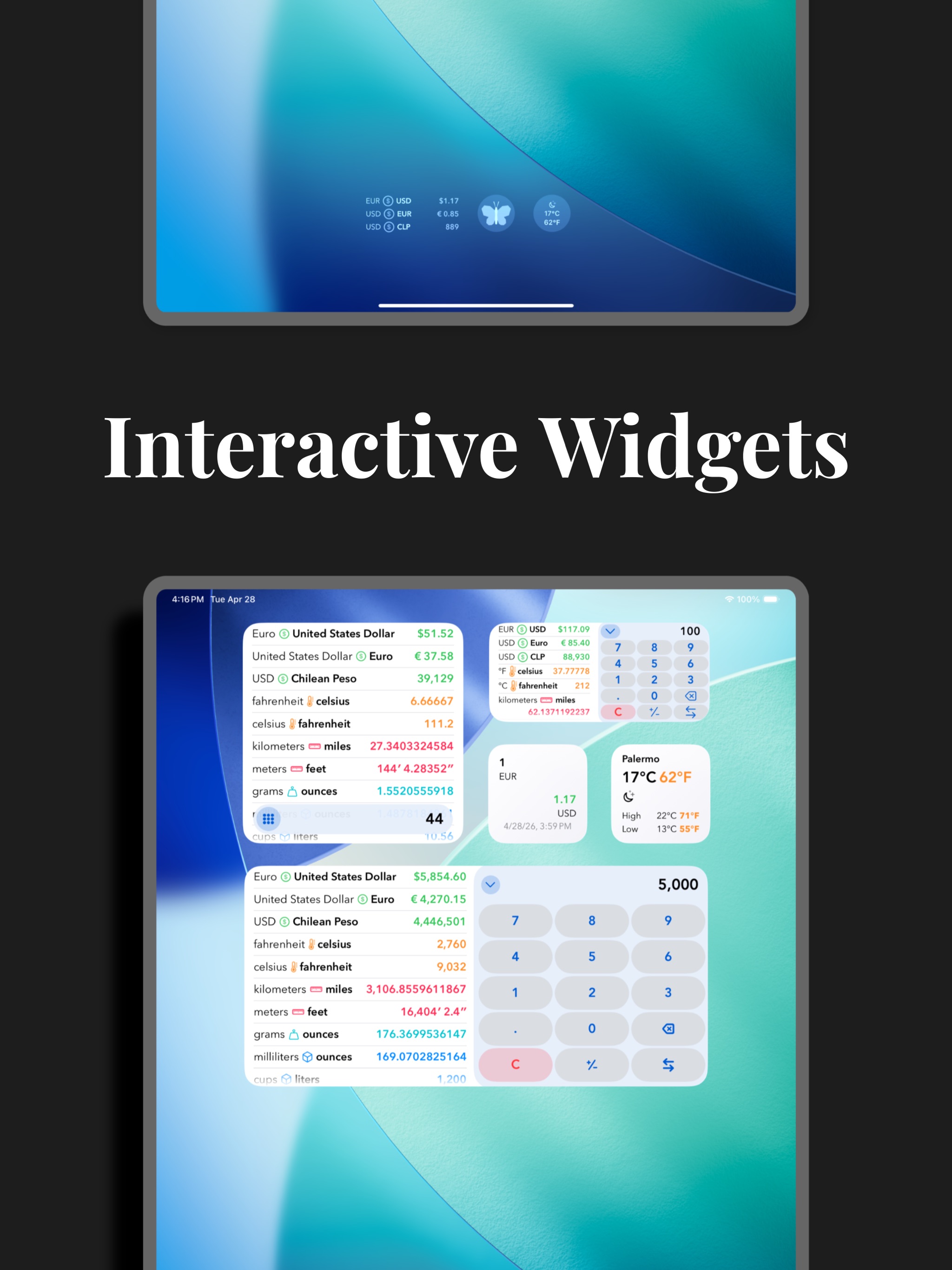 Morpho Convert Currency & Unit iPad screenshot 2