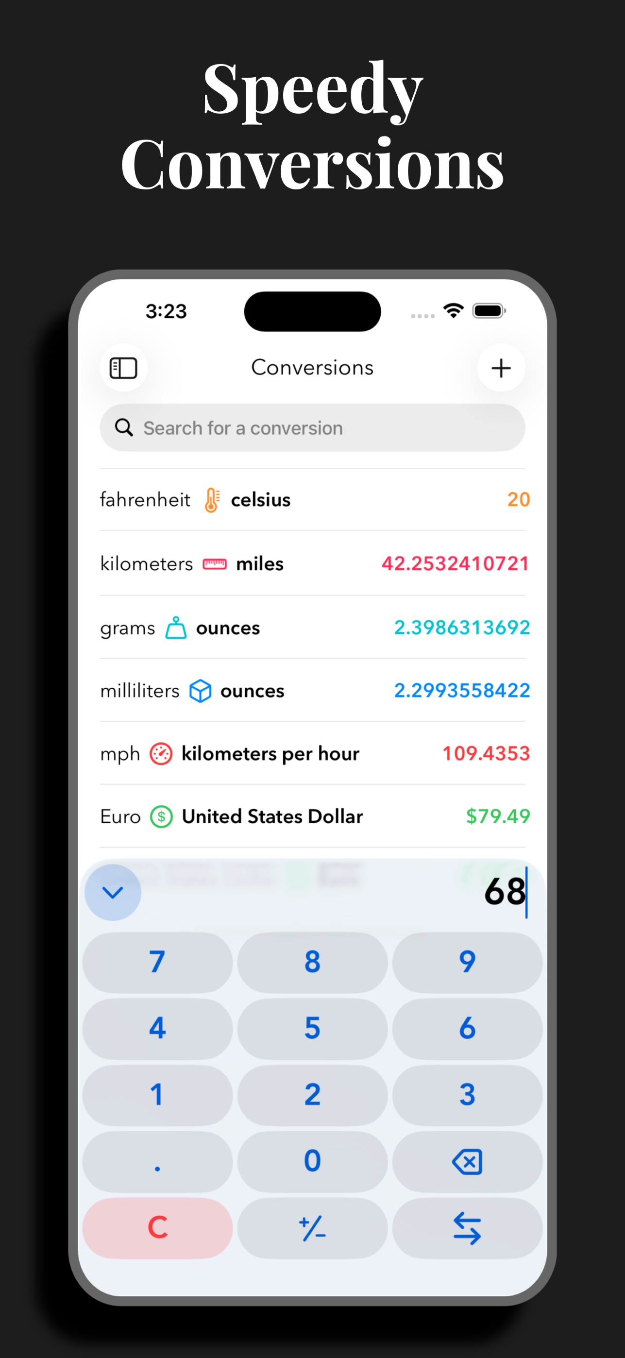 Morpho Convert Currency & Unit iPhone screenshot 4